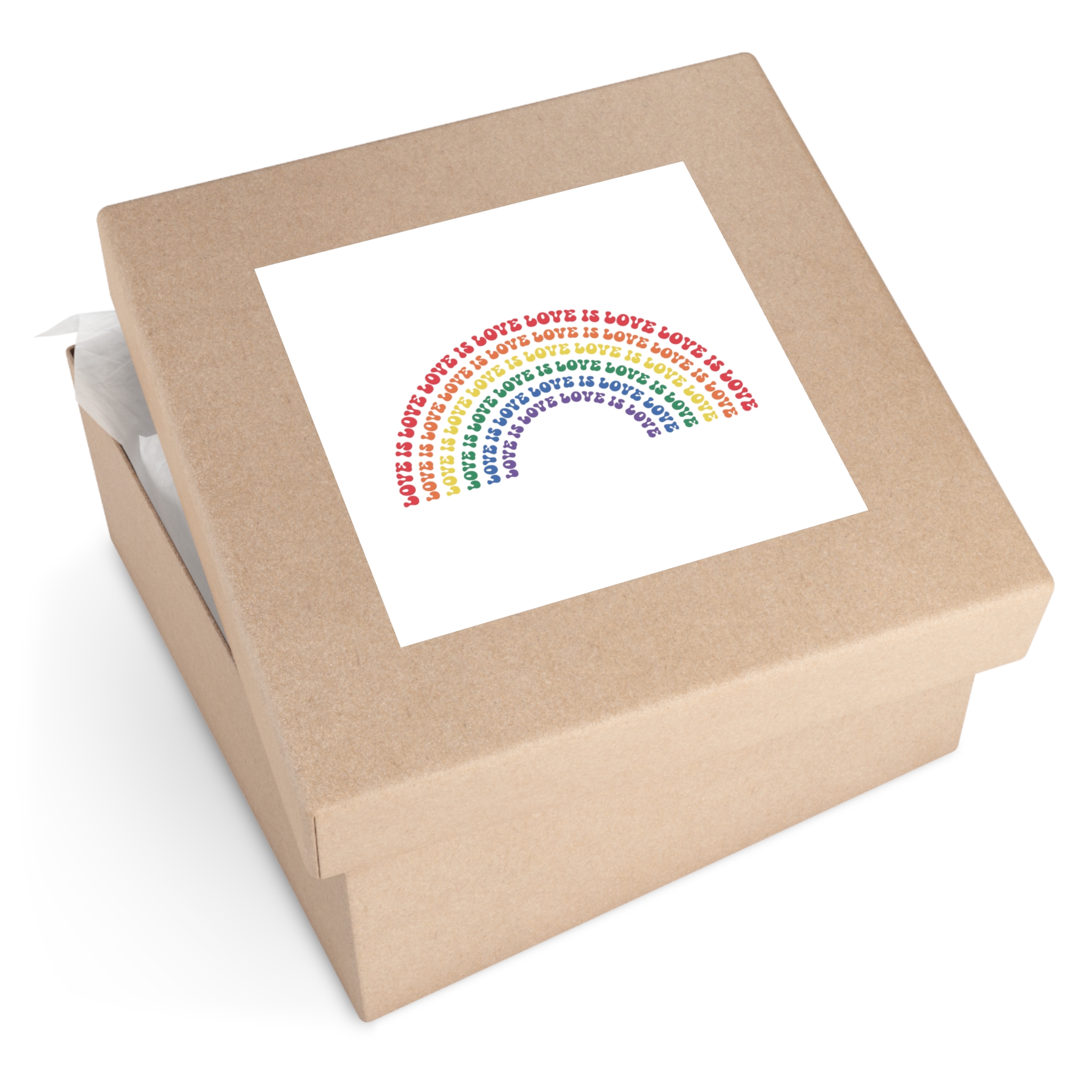 Pride Lgbtq Gay Typography Vector Tshirt Design(1) Laminate Stickers Square - Image 59