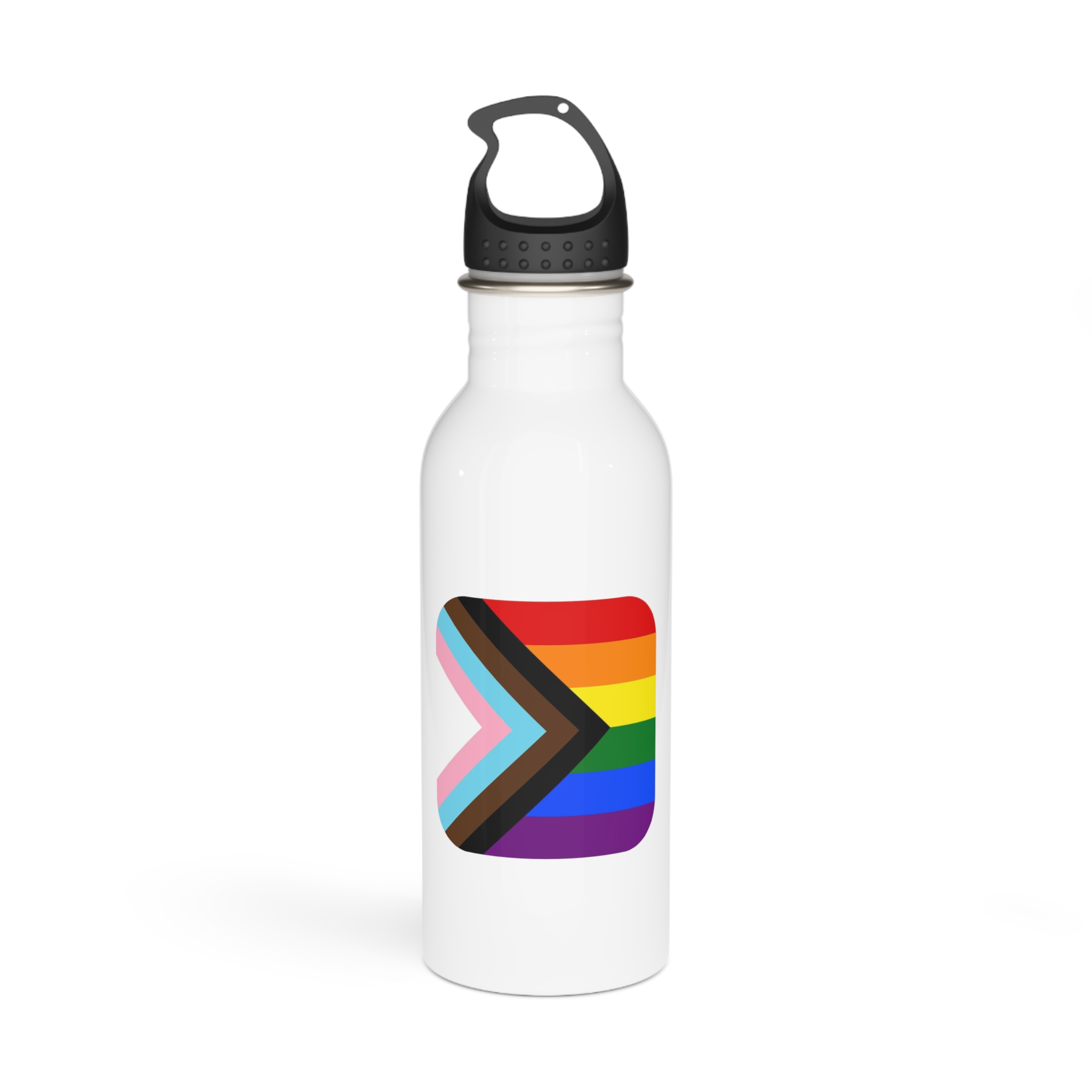 New Pride Flag Lgbtq Vector Illustartion Stainless Steel Water Bottle
