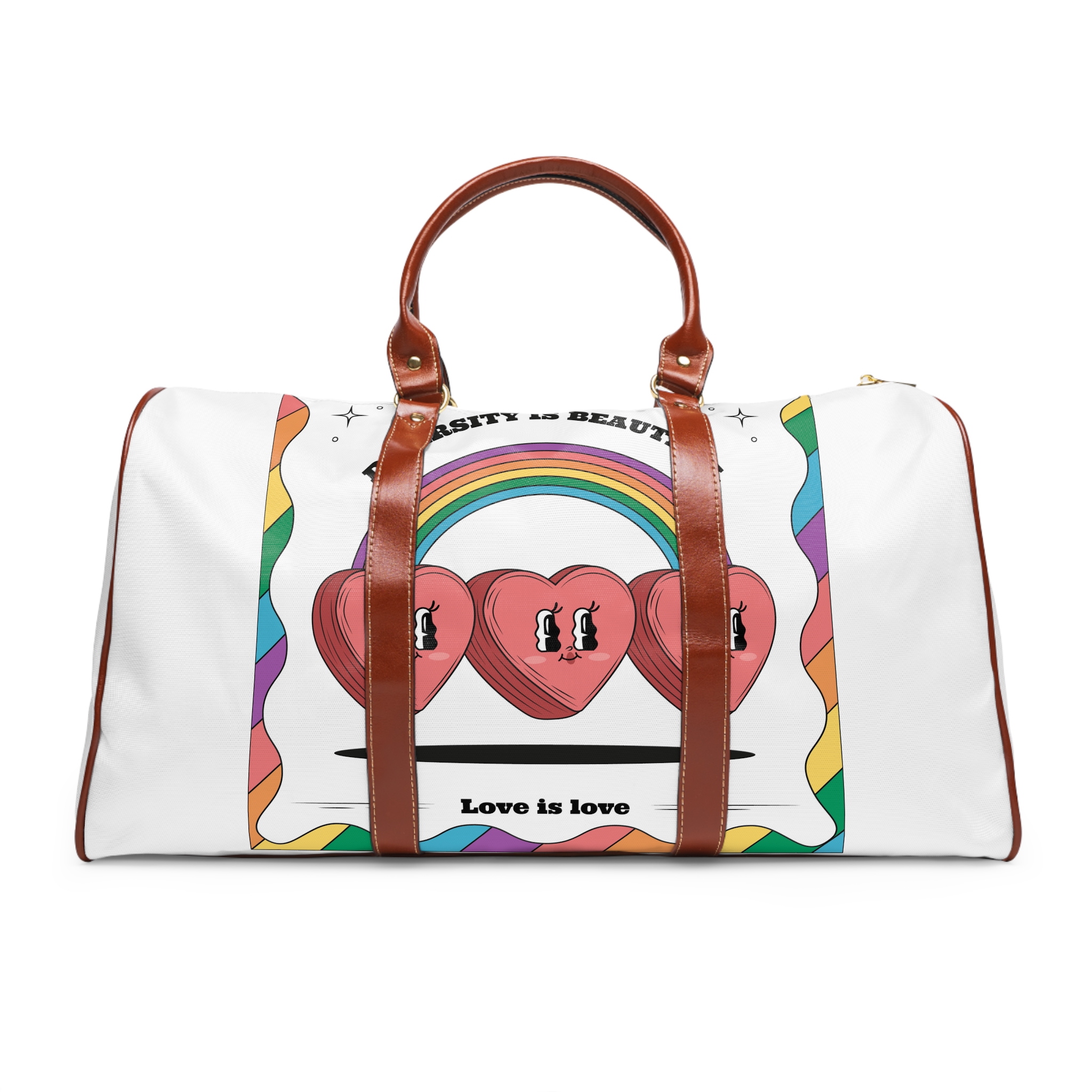 Hand Drawn Illustration Pride Month Celebration(2) Waterproof Travel Bag