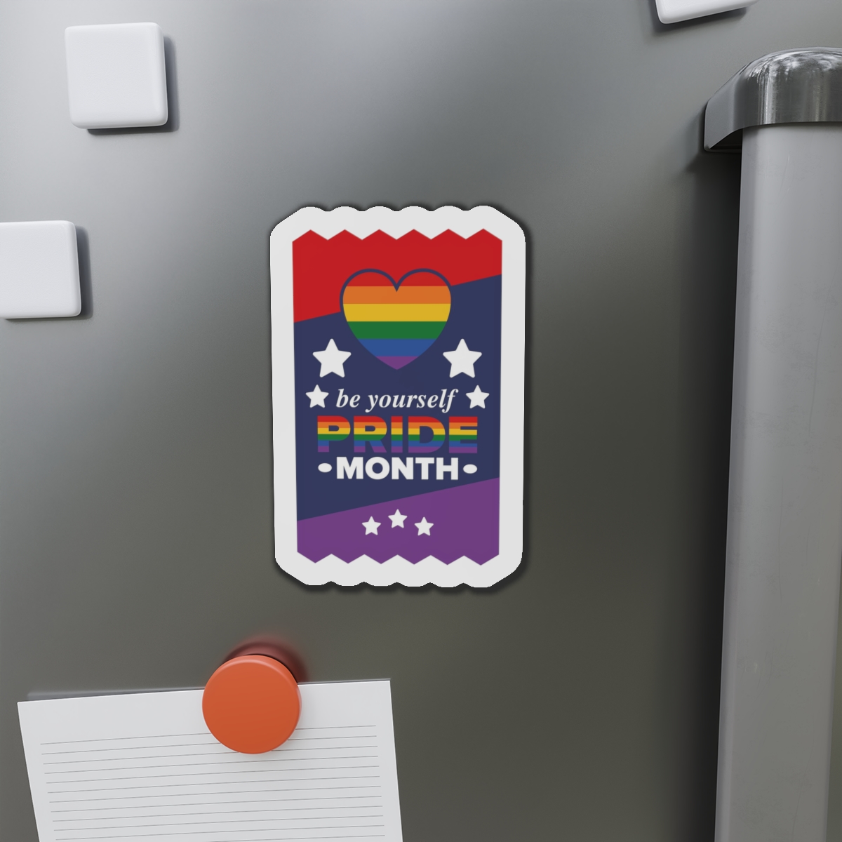 Lgbt Pride Month June Lesbian Gay Bisexual Transgender Love Lgbtq Flag Rainbow Vector Die Cut Magnets - Image 14