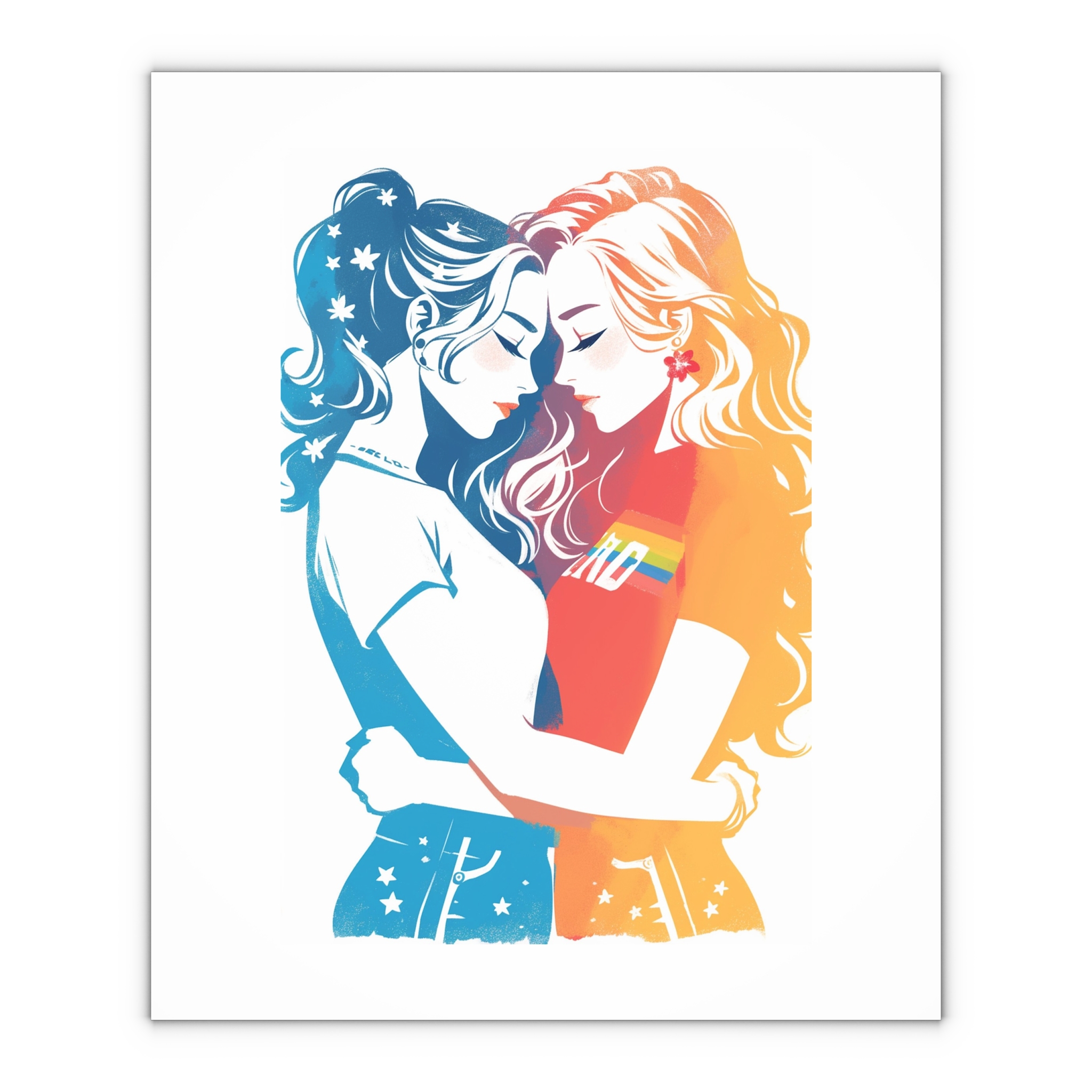 Lesbian Pride Parade Banner Gift Wrapping Paper Sheets 1pc - Image 4
