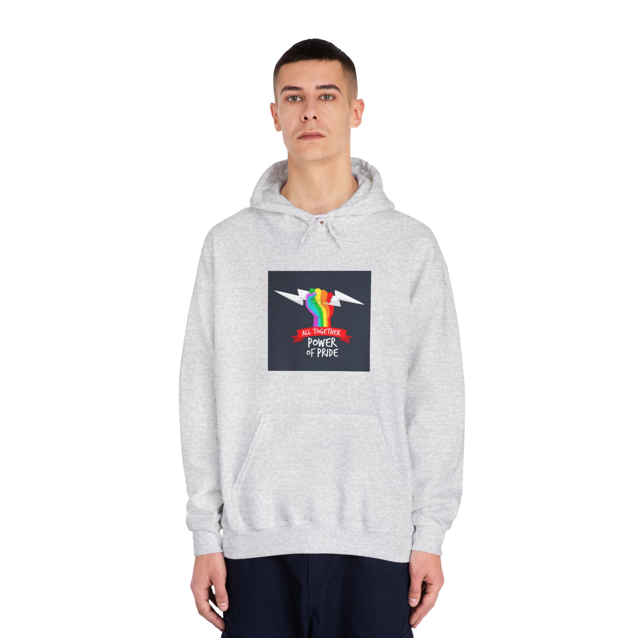 Pride Day Event Theme Unisex Dryblend Hooded Sweatshirt - Image 7
