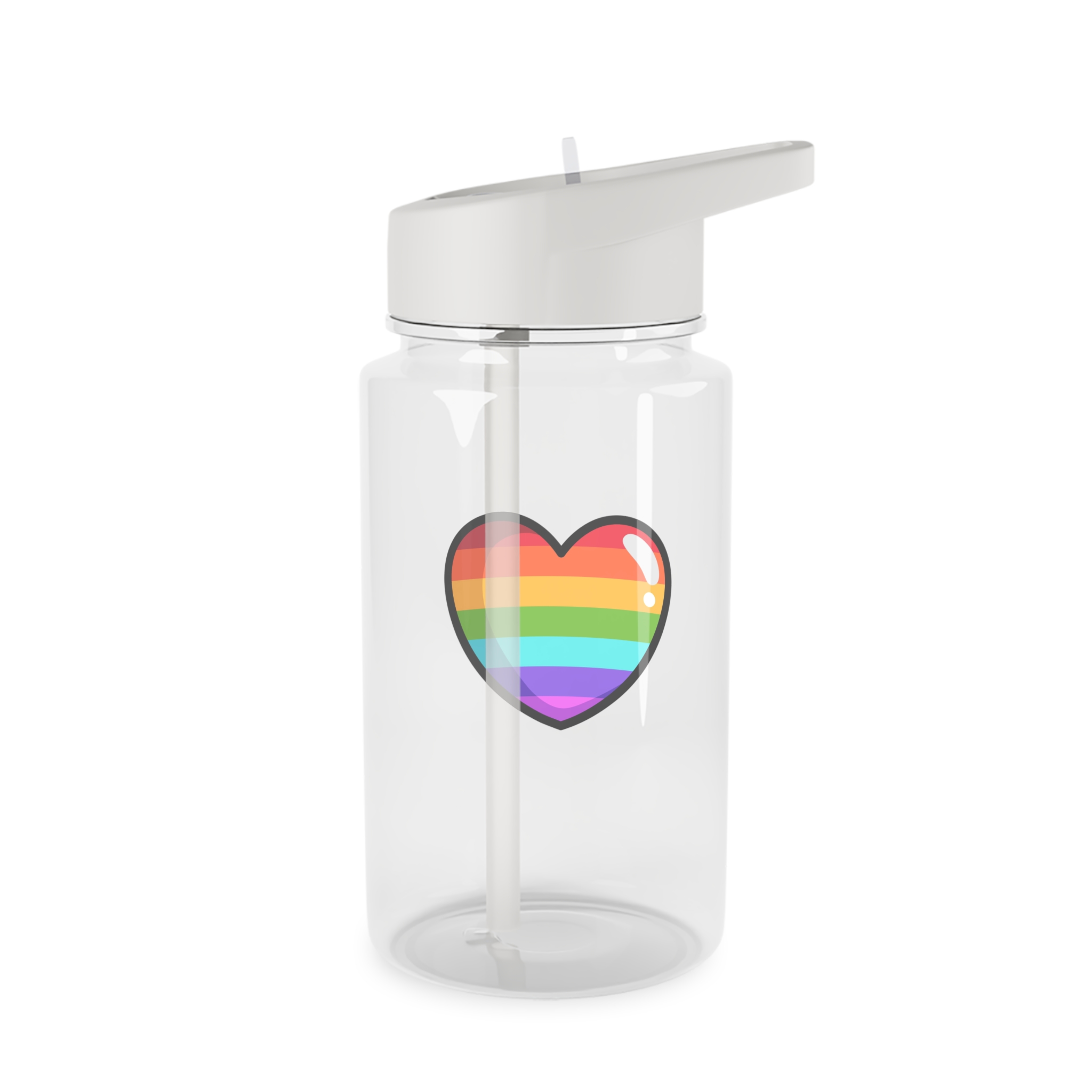 Pride Heart Cartoon Style Tritan Water Bottle - Image 2