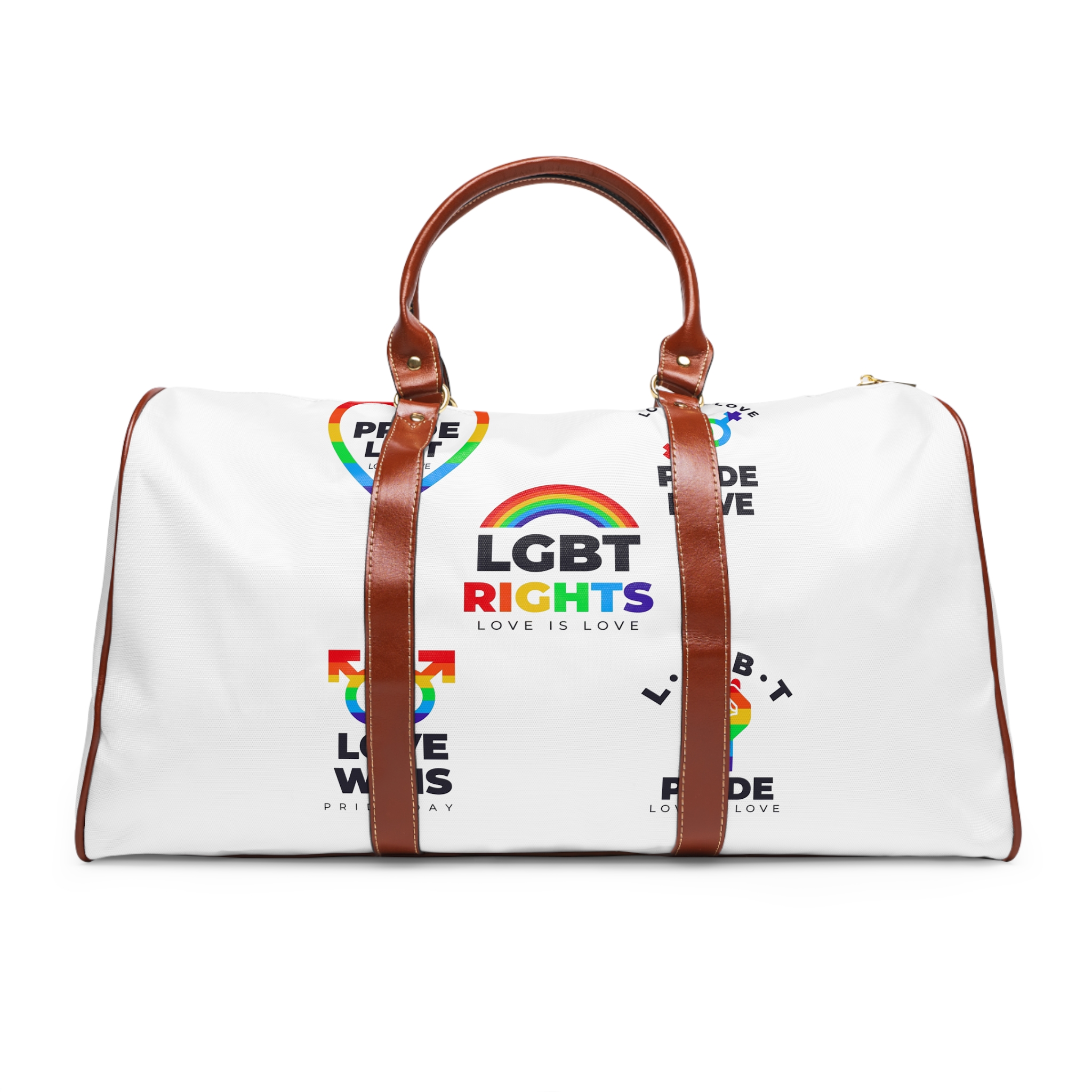 Pride Day Badges Collection Waterproof Travel Bag
