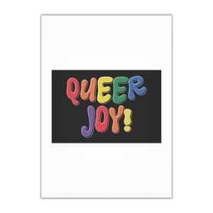 Queer Joy Colorful Celebration Lgbtq Pride Happiness Gift Wrapping Paper Sheets 1pc
