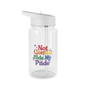 Poster That Says Gonna Hide My Pride Tritan Water Bottle