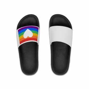 Poster Banner Rainbow Flag Mens Slide Sandals