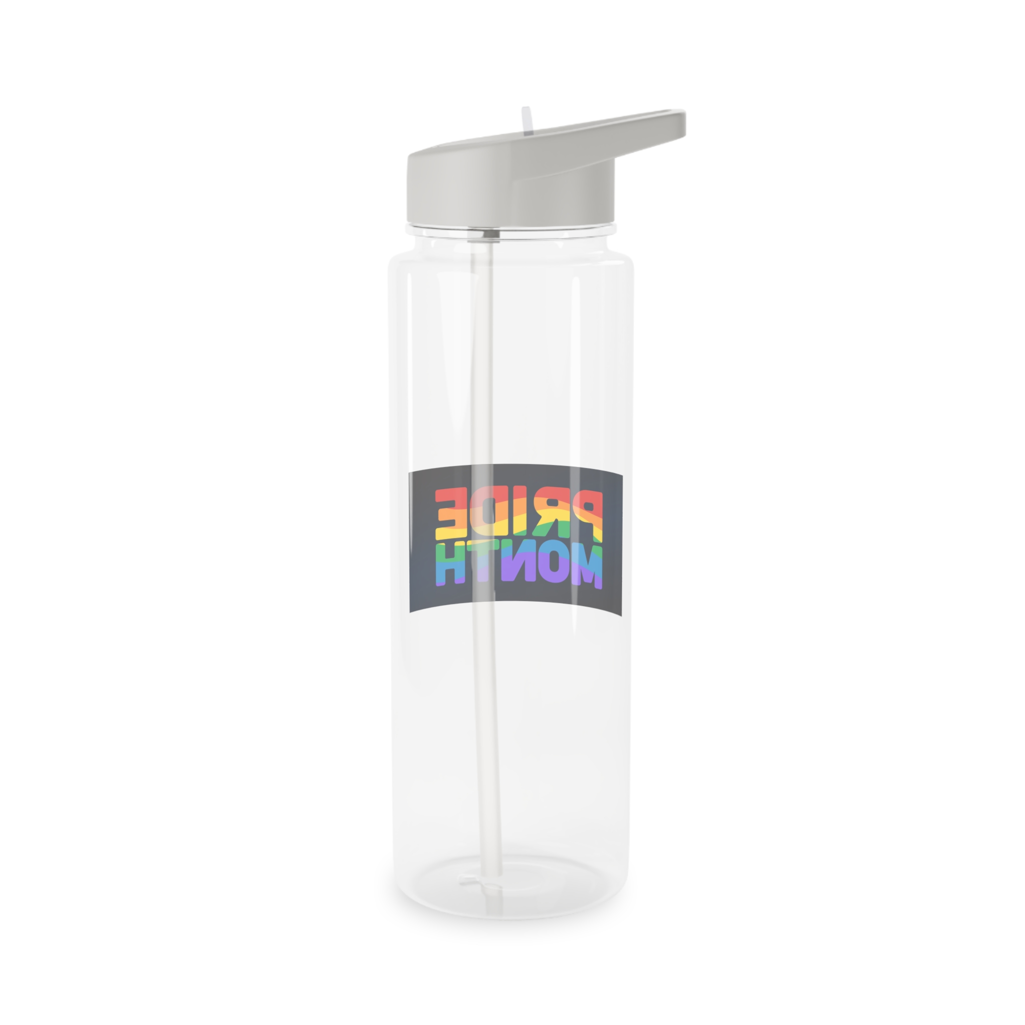 Lgbt Pride Rainbow Flag Lettering Banner Poster Social Media Pride Calligraphy With Tritan Water Bottle - Image 6