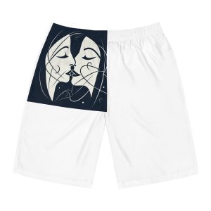 Woman Kiss Mens Board Shorts Aop
