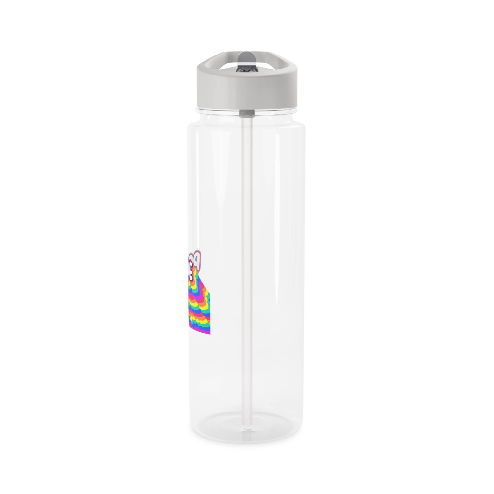 Pride Text Lettering Pride Month Celebration Poster Tritan Water Bottle - Image 7