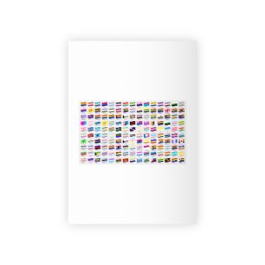 Waving Lgbt Pride Flags Collection Vector Illustration Gift Wrapping Paper Rolls 1pc