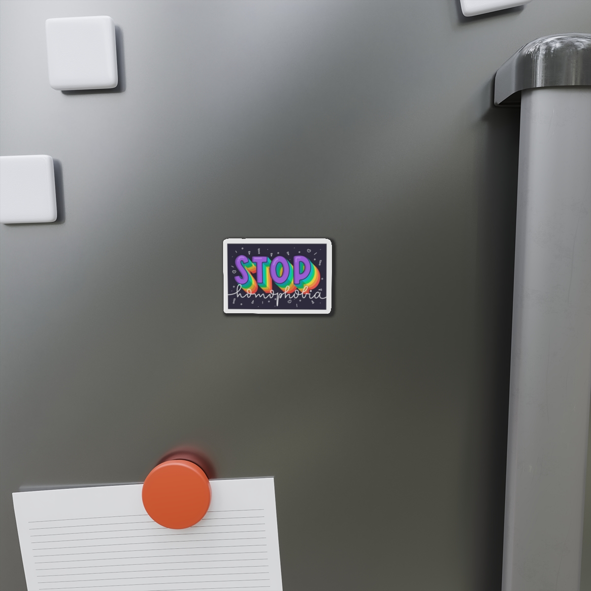 Stop Homophobia Concept Die Cut Magnets - Image 2