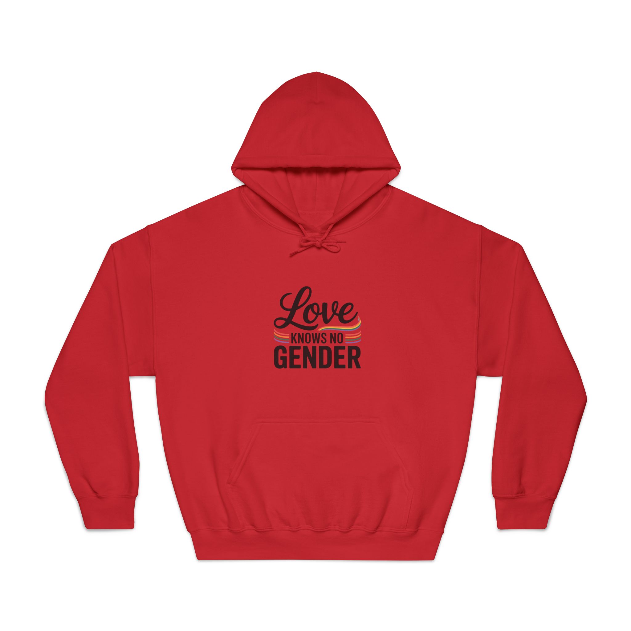 Love Knows No Gender T Shirt Design Isolated White Background 2 Unisex Dryblend Hooded Sweatshirt - Image 33