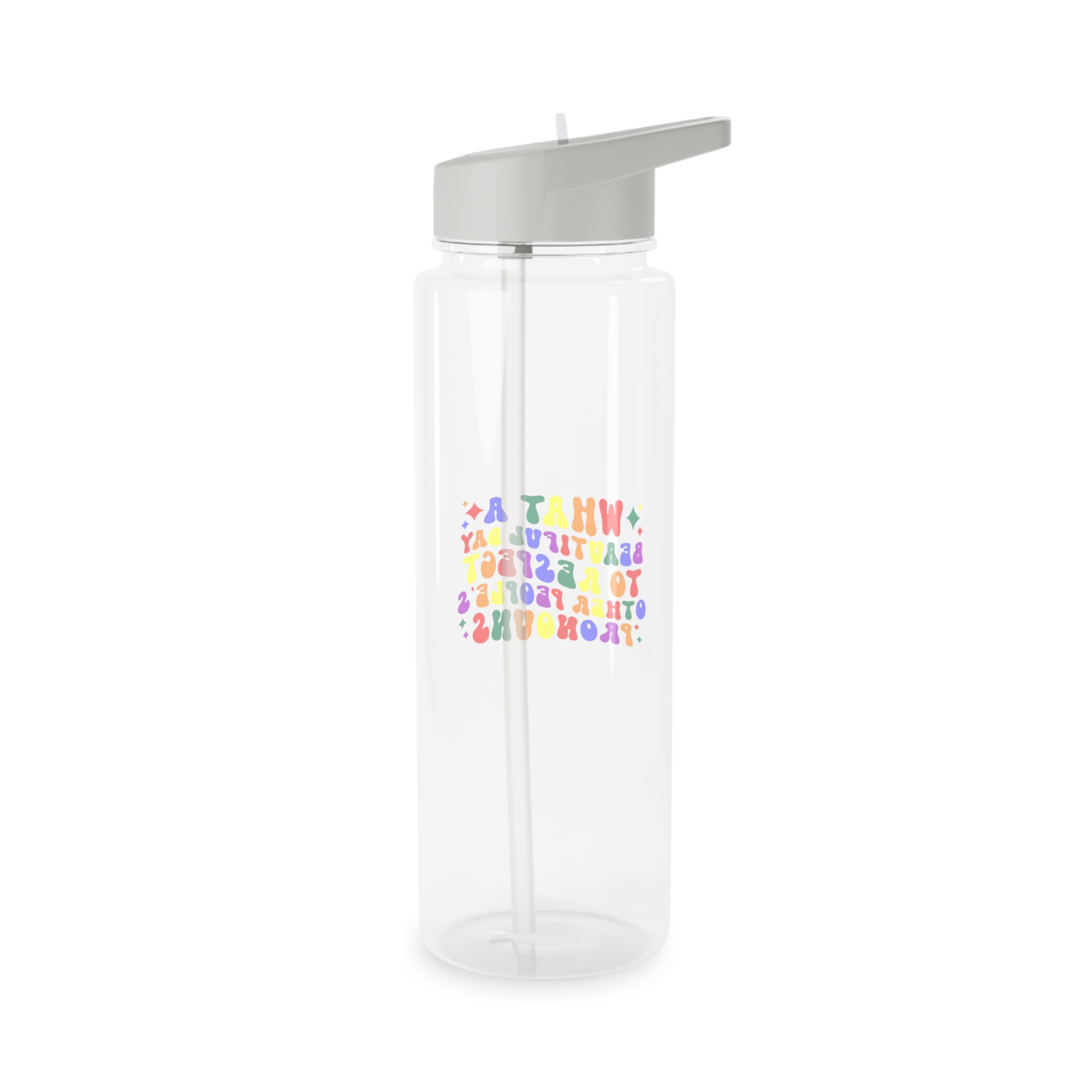 Pride Lgbt Gay Retro Tshirt Design(1) Tritan Water Bottle - Image 6