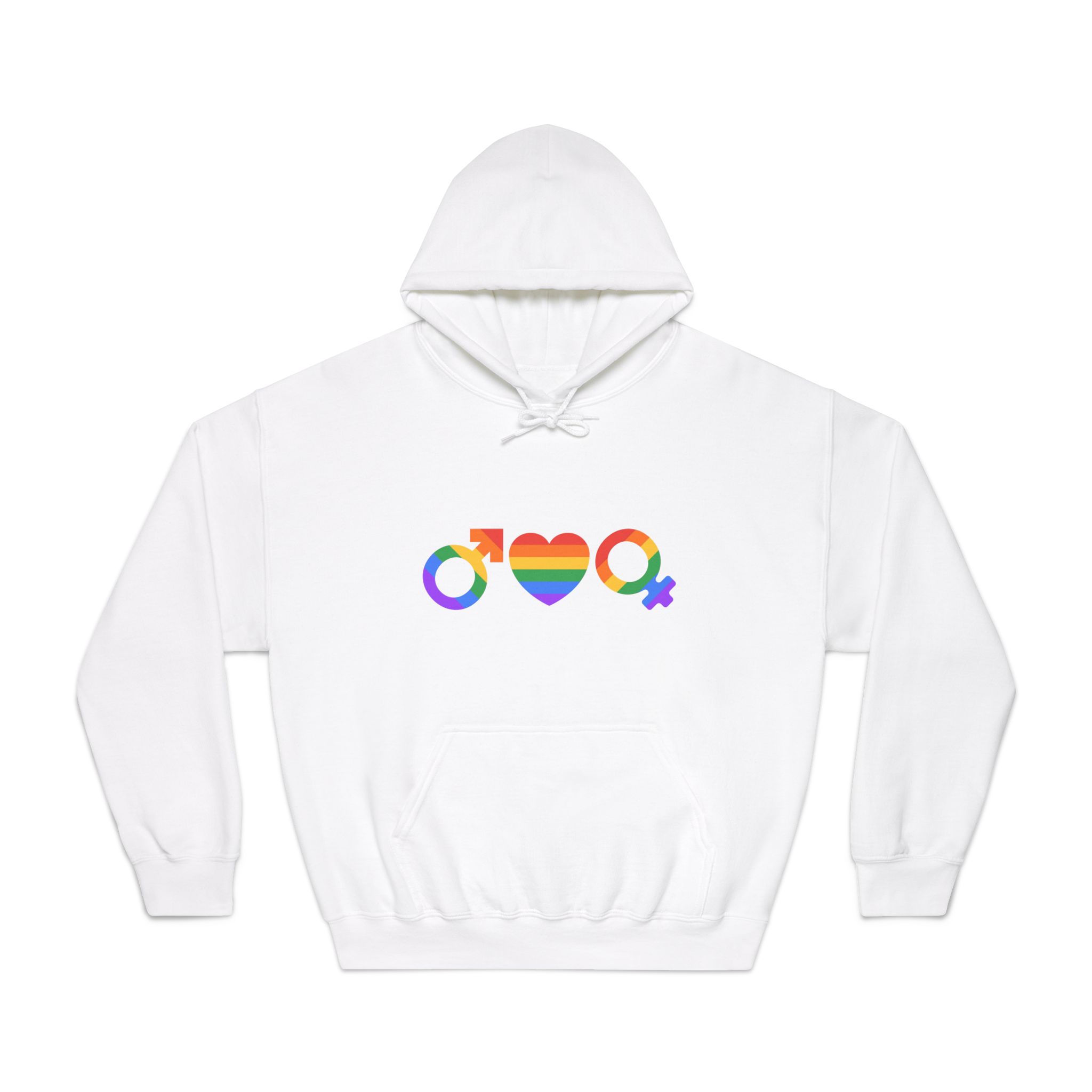 Lgbt Pride Month June Lesbian Gay Bisexual Transgender Lgbtq Flag Rainbow Vector(2) Unisex Dryblend Hooded Sweatshirt