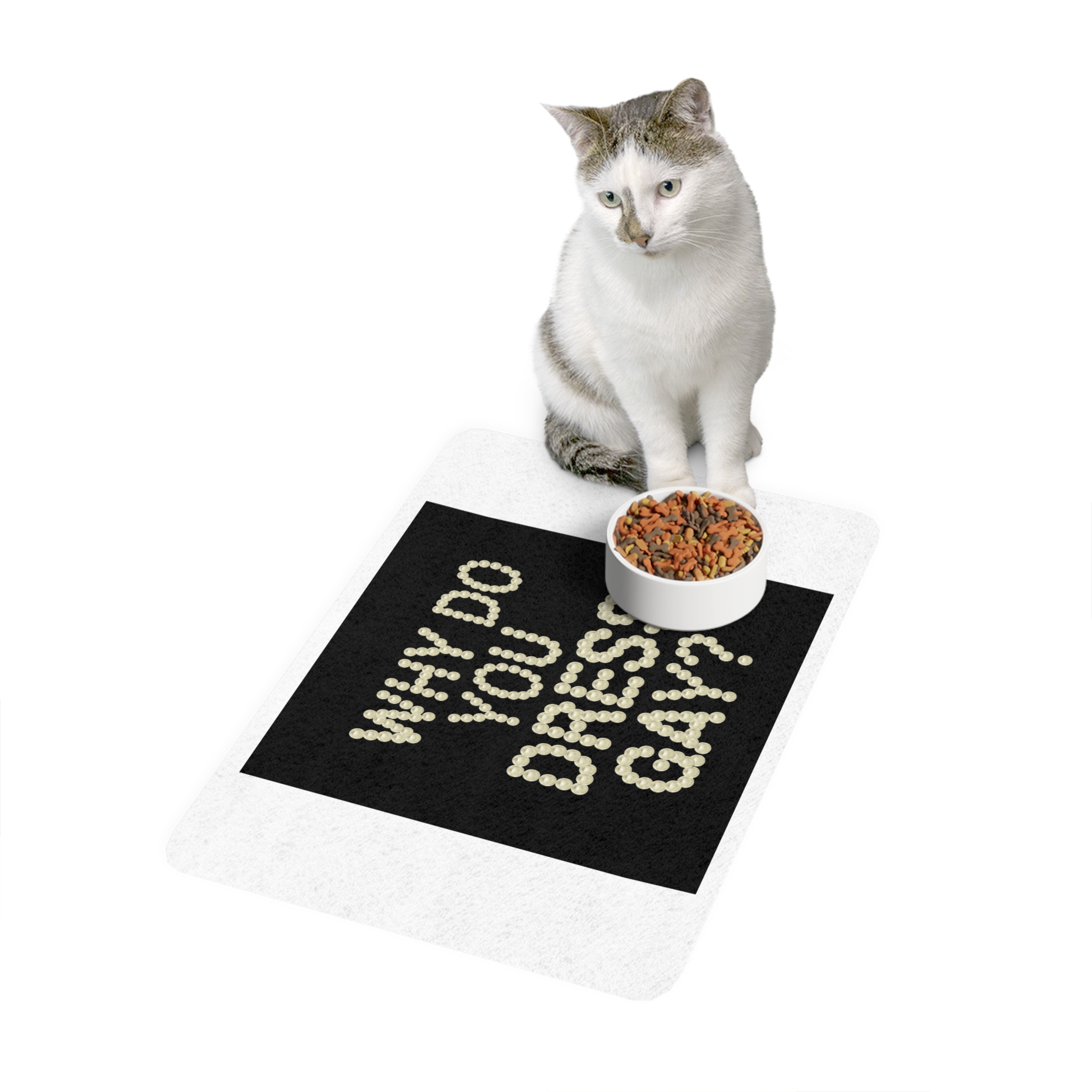 Lesbian Pride Design E093AF Pet Food Mat 12x18 - Image 3