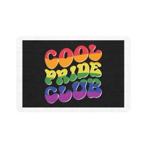 Word Cool Black Background Pet Food Mat 12x18
