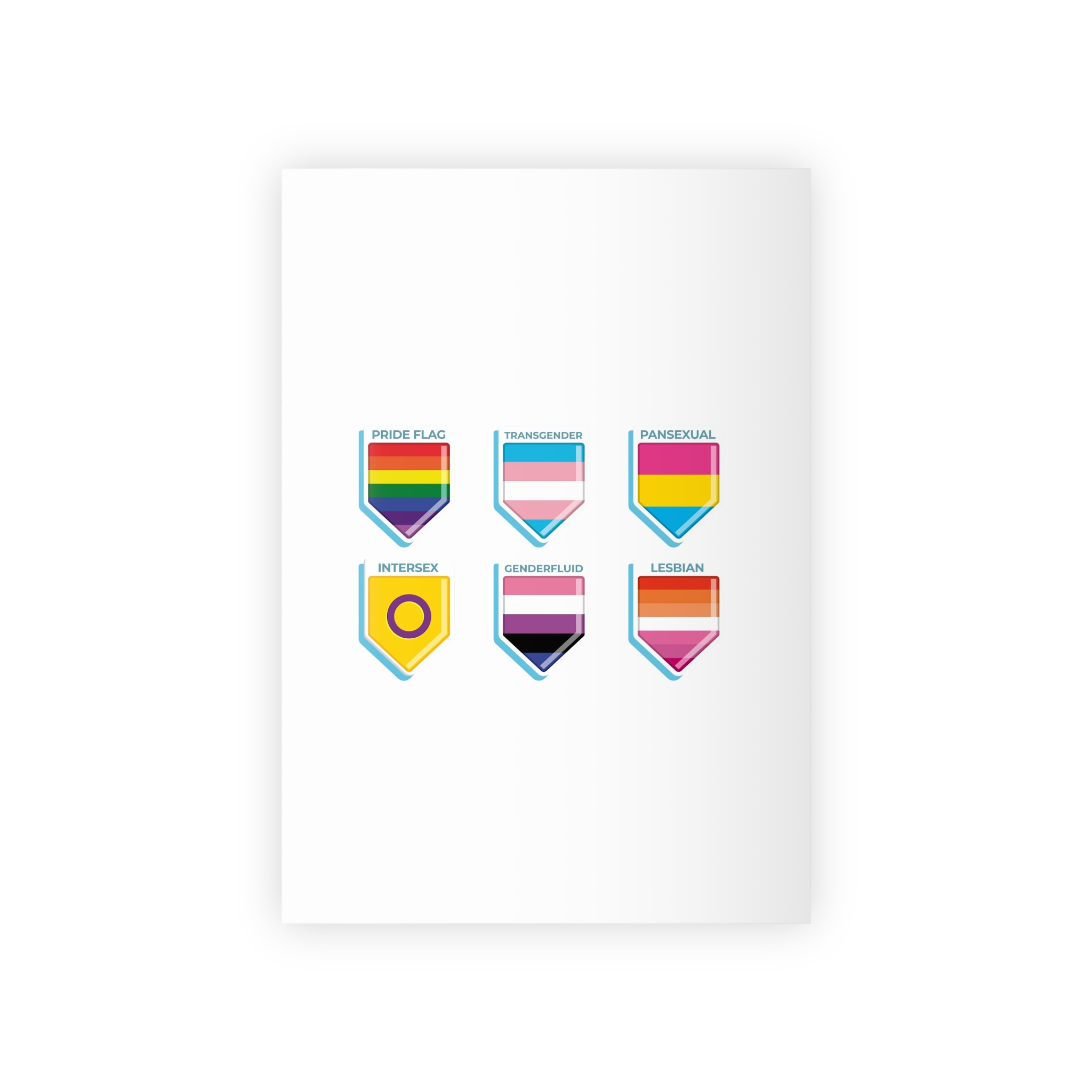 Flat Pride Month Lgbt Flags Collection Gift Wrapping Paper Rolls 1pc