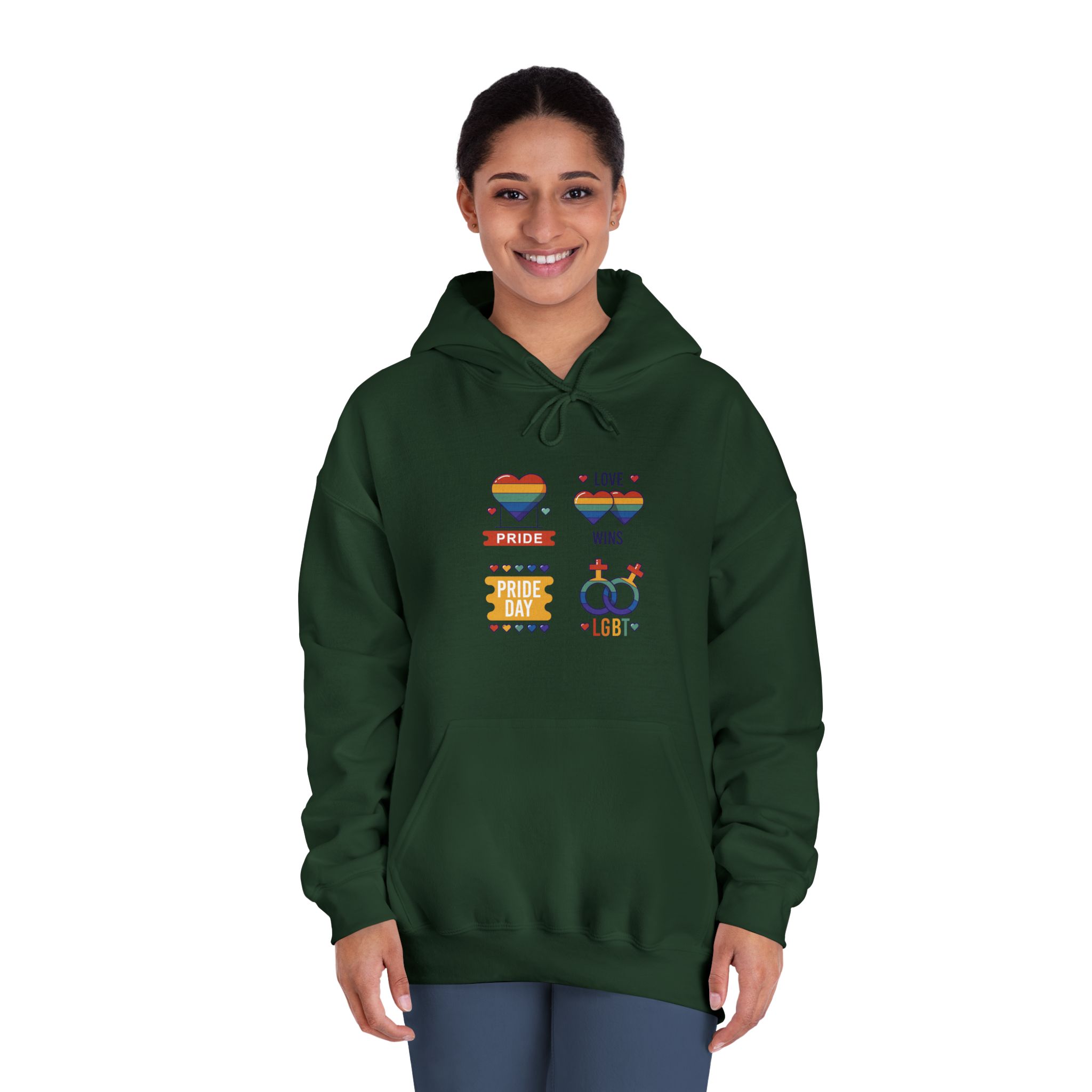 Pride Day Label Collection Concept Unisex Dryblend Hooded Sweatshirt - Image 24