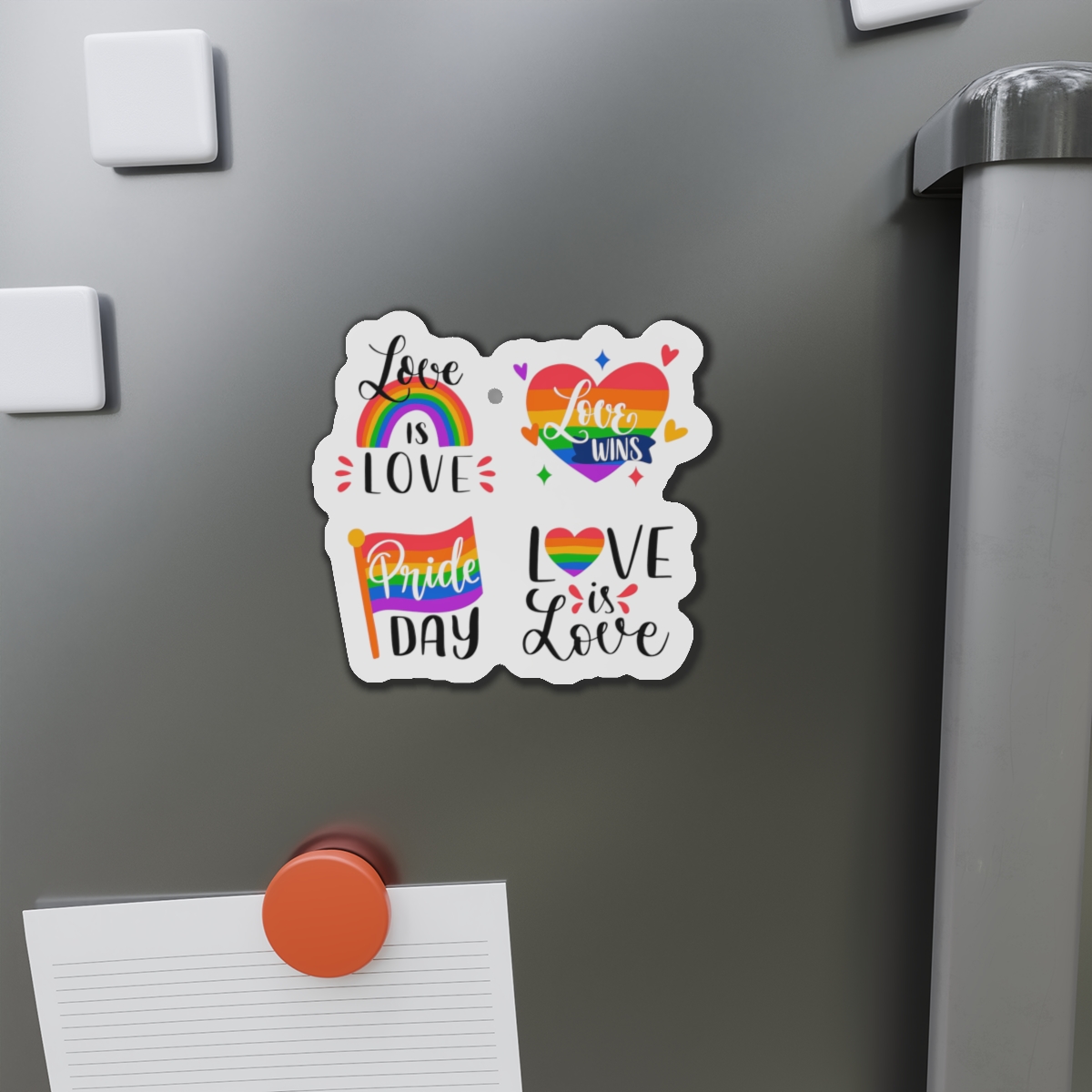 Hand Drawn Pride Day Label Collection Die Cut Magnets - Image 11