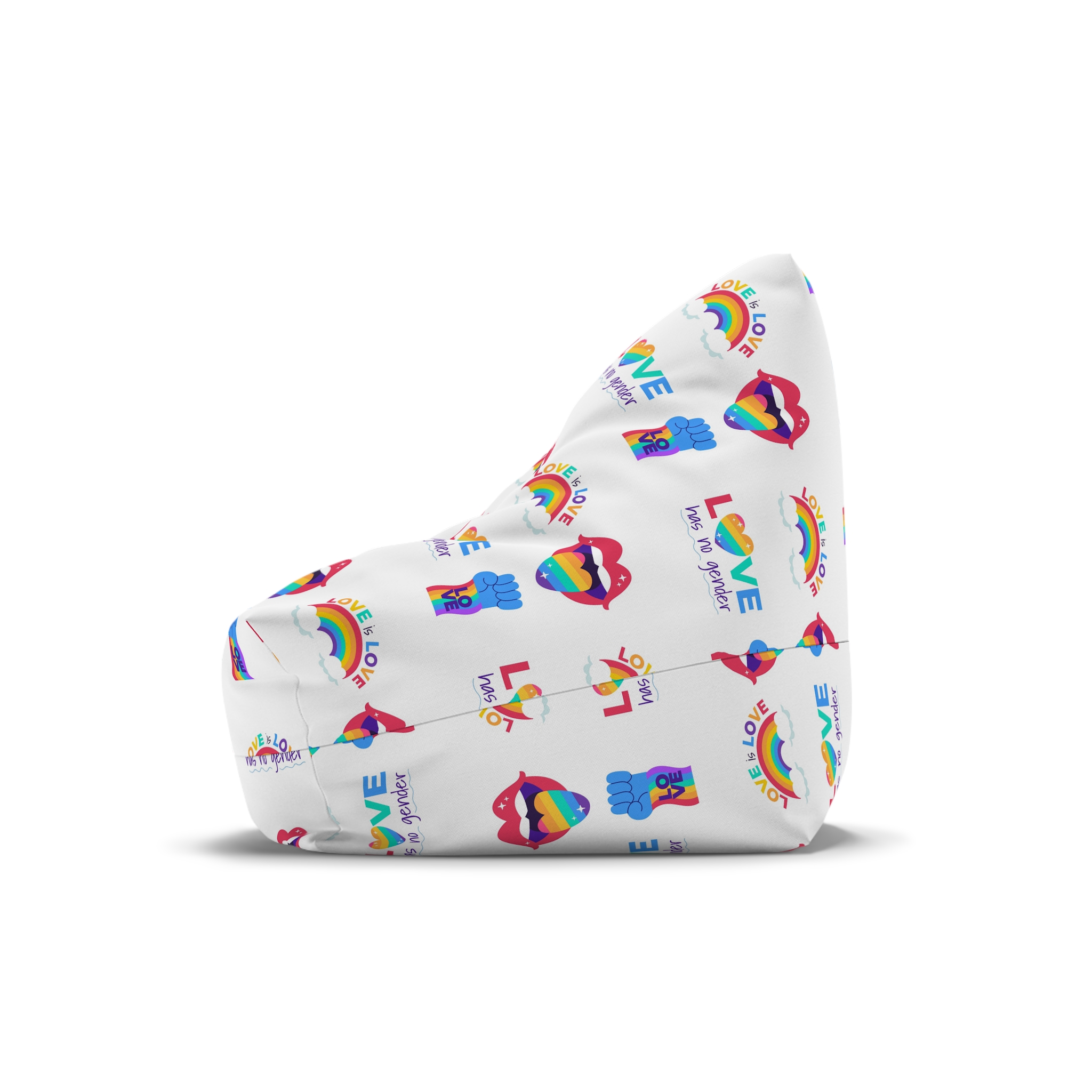 Flat Labels Collection Pride Month Celebration(2) Bean Bag Chair Cover - Image 4