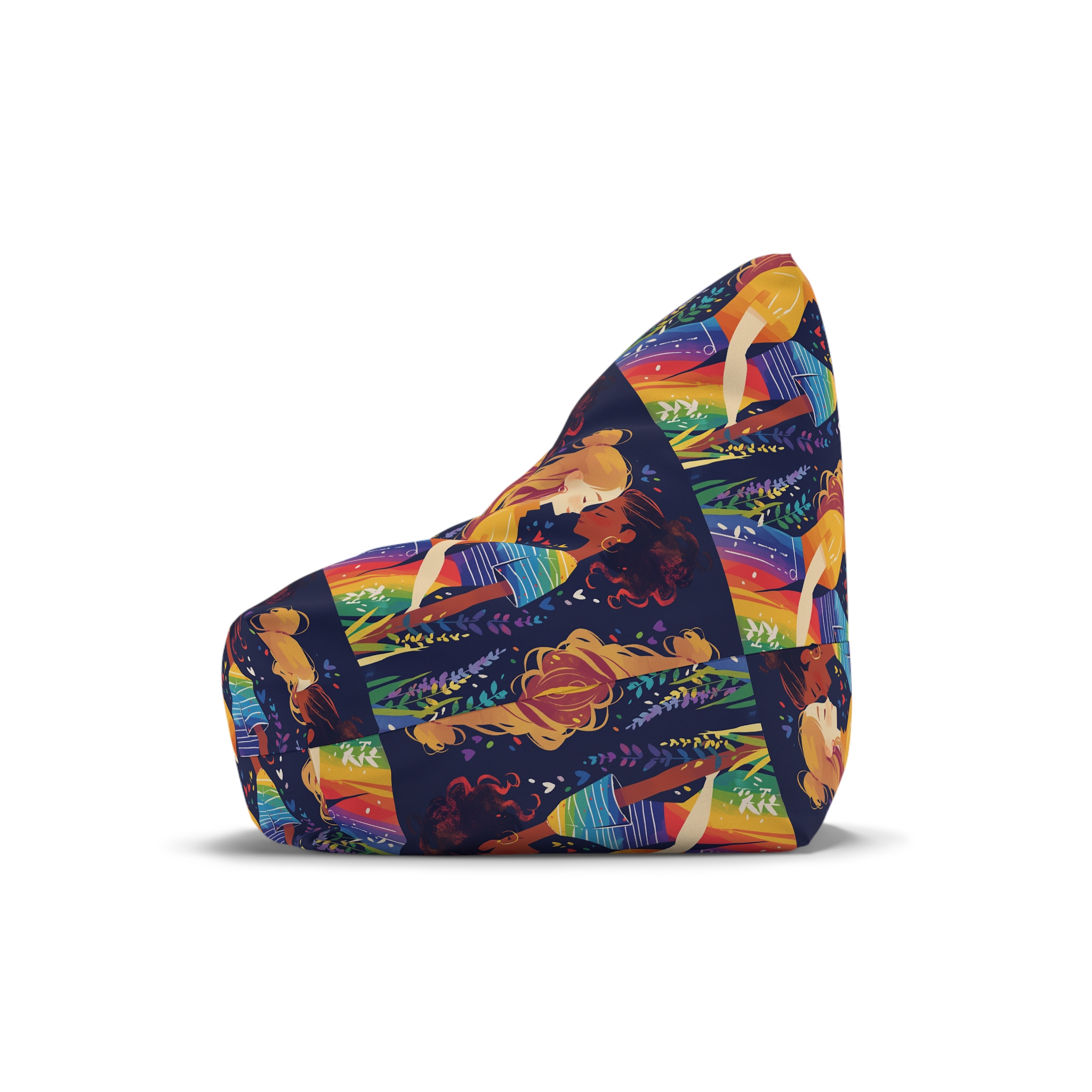 Lesbian Pride Design 4C2A5F Bean Bag Chair Cover - Image 4
