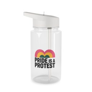 Price Isa Protest T Shirt Design Isolated White Background Tritan Water Bottle