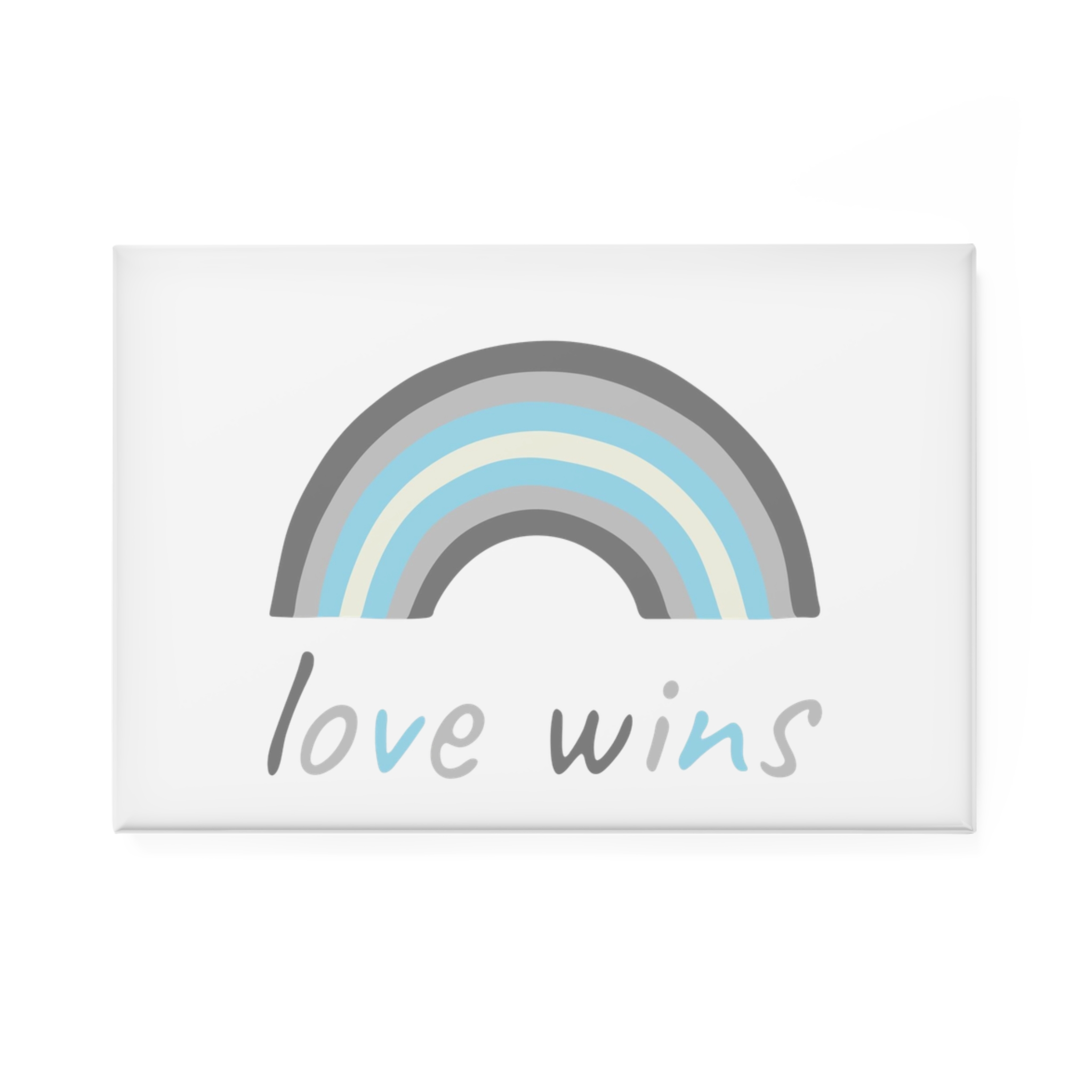 Colorful Rainbow Shape Demiboy Pride Flag Happy Pride Day Lgbtqia Community Pride Month Vector Hand Drawn Doodle Posters Stickers Logo Cards Button Magnet Rectangle 1 And 10 Pcs - Image 5