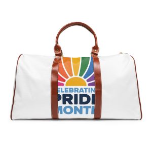 Celebrating Pride Month Colorful Graphic Design Waterproof Travel Bag