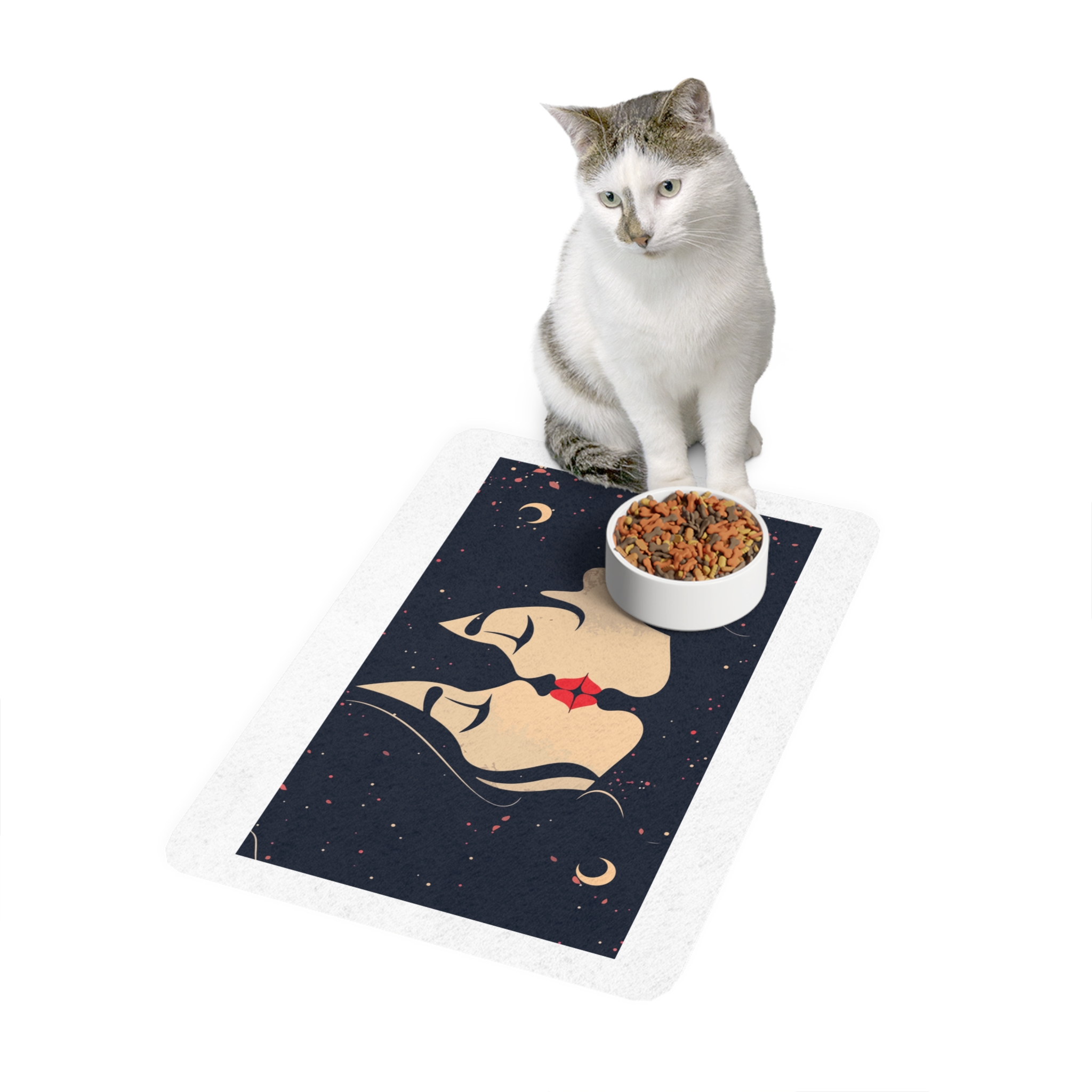 Lesbian Pride Design F63174 Pet Food Mat 12x18 - Image 3