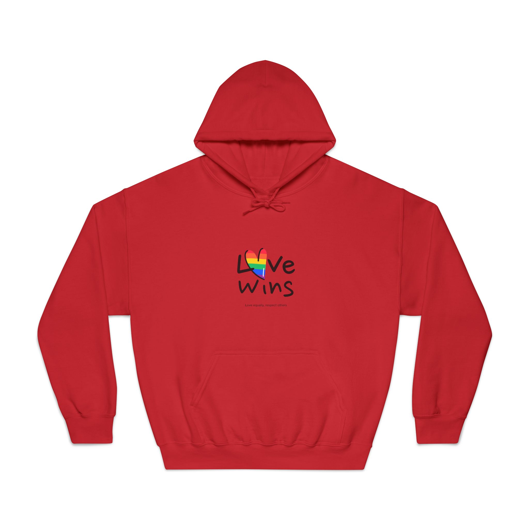 Love Letter Pride Rainbow Lettering Text Writing Pattern Freedom Love Heart Homo Colors Flag Parade(2) (1) Unisex Dryblend Hooded Sweatshirt - Image 33