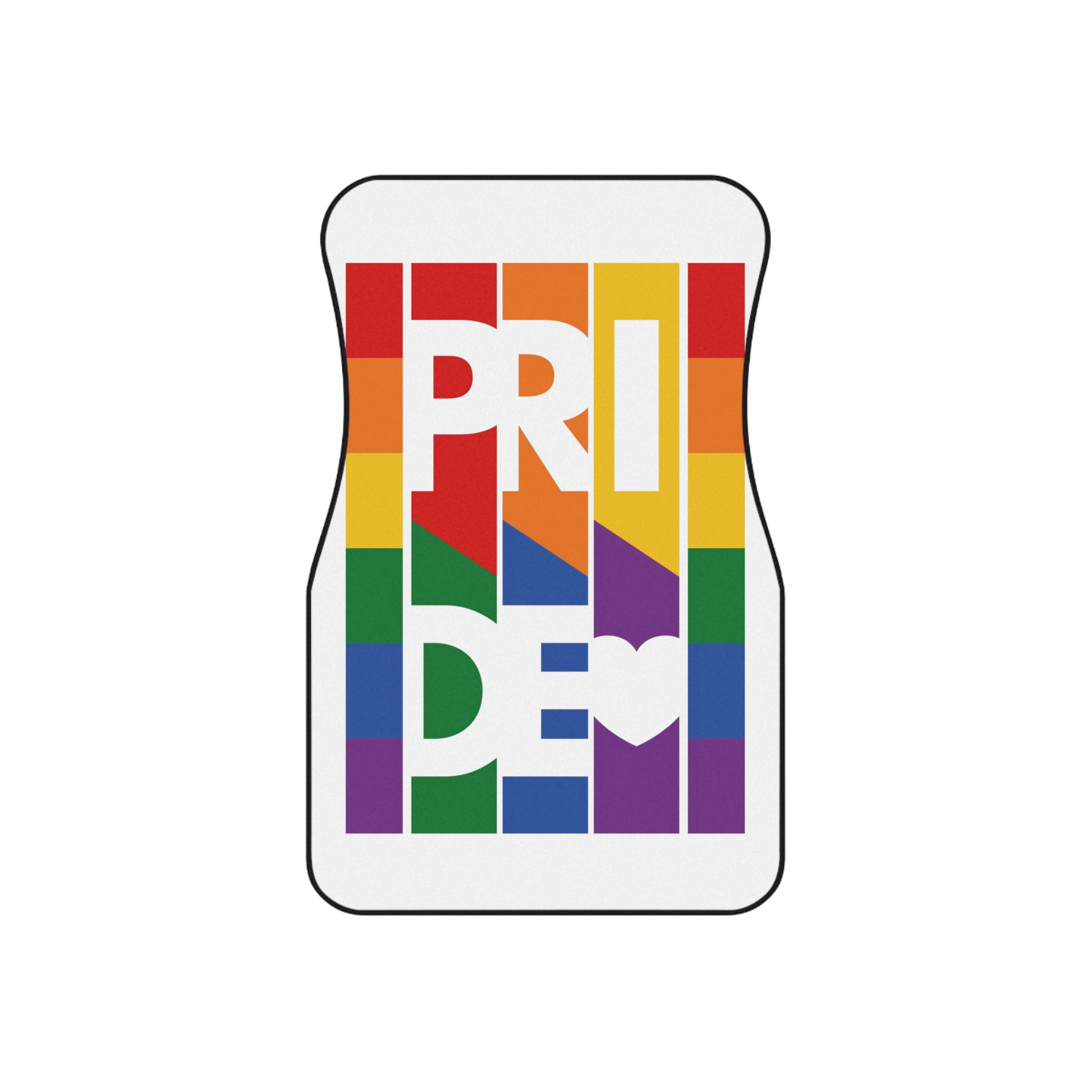 Lgbt Pride Month June 2026 Lesbian Gay Bisexual Transgender Lgbtq Flag Rainbow Love Vector1 Car Mats Set Of 4 - Image 2