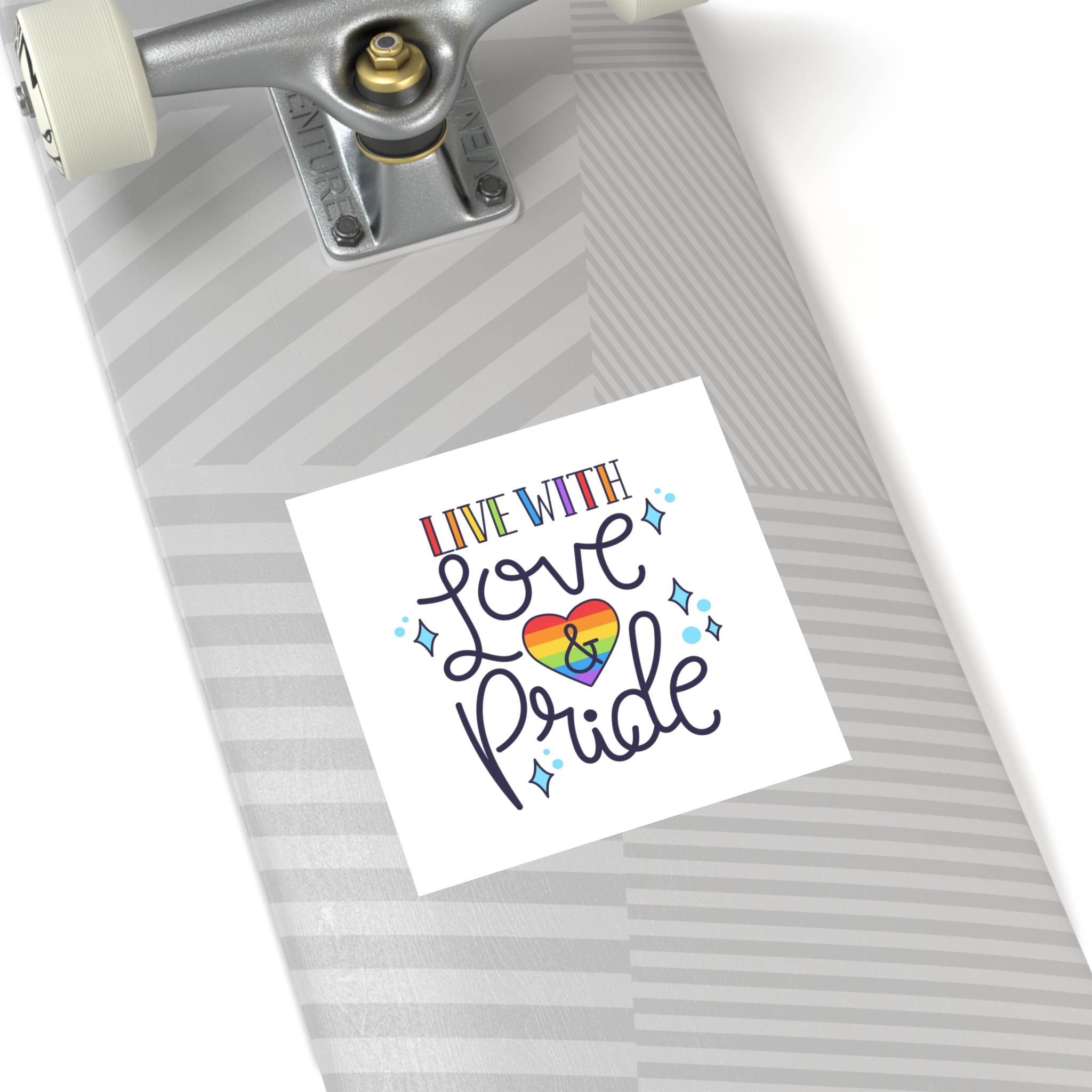 Pride Day Lettering Concept Laminate Stickers Square - Image 48