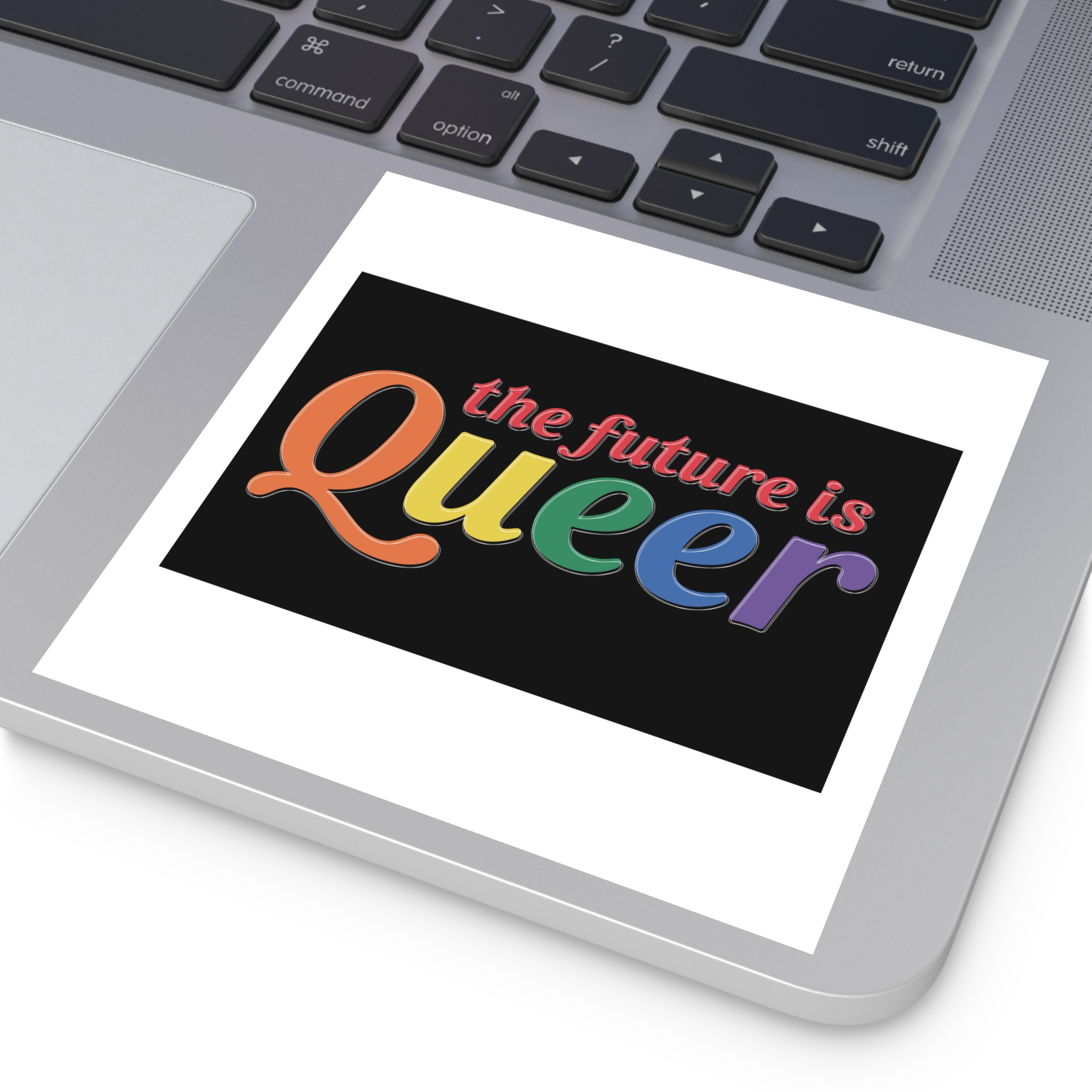 Pride Lgbtq Gay Typography Vector Tshirt Design(5) Laminate Stickers Square - Image 35