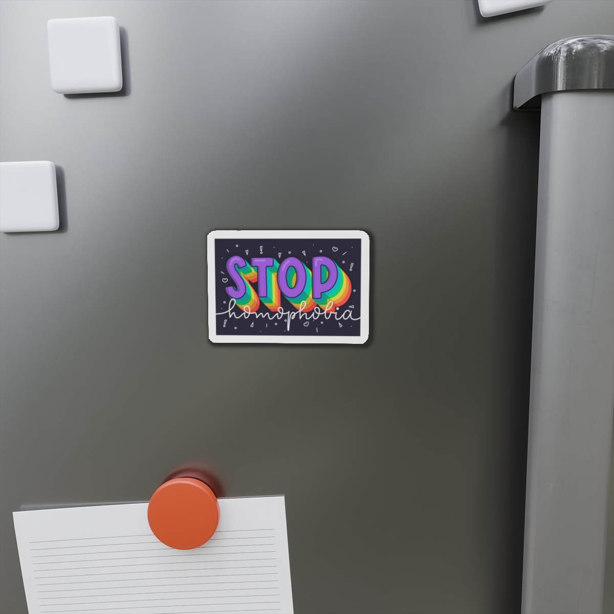 Stop Homophobia Concept Die Cut Magnets - Image 5