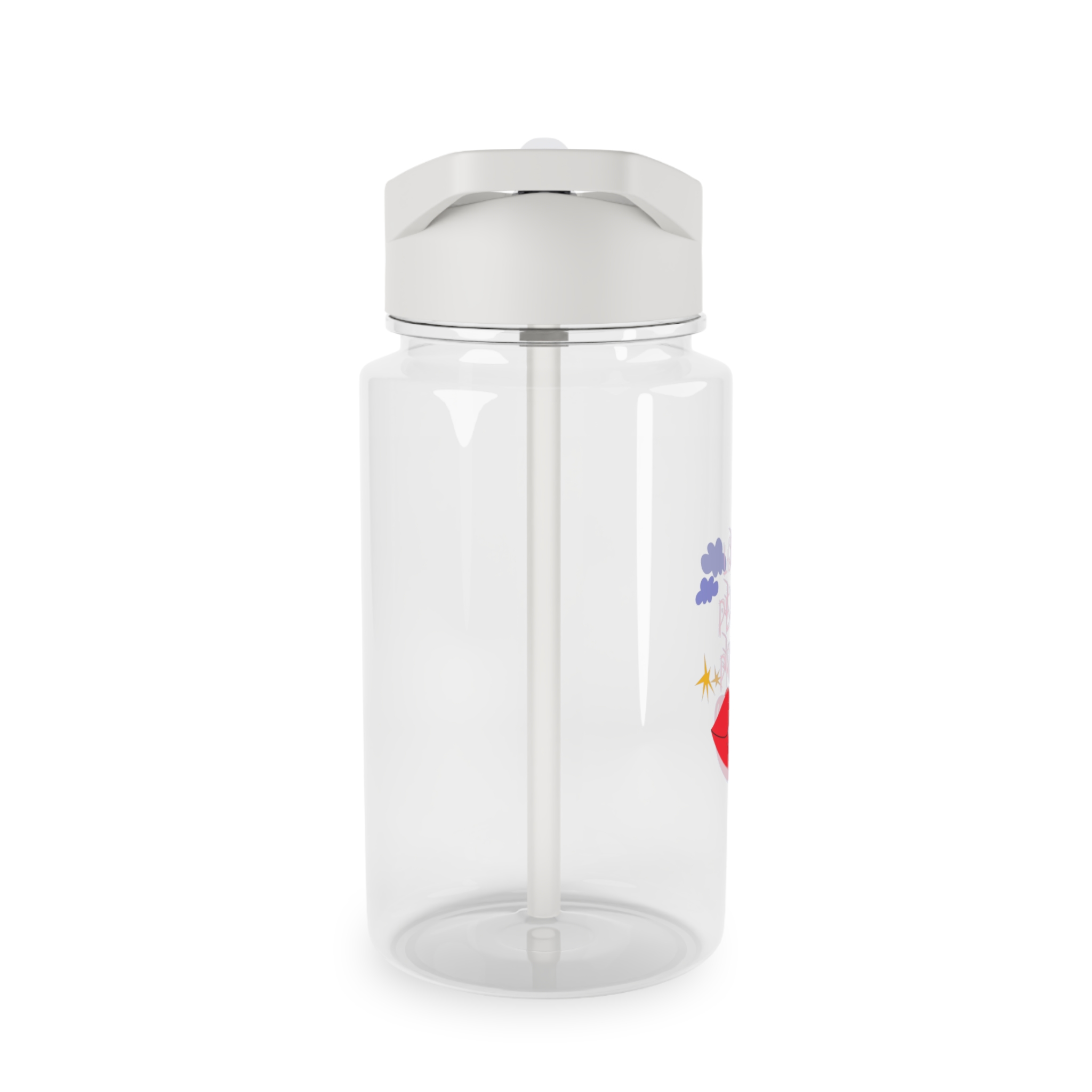 Pride Month Cartoon Funky Card Lgbt Festive Groovy Retro Poster Tolerance Freedom Tritan Water Bottle - Image 4