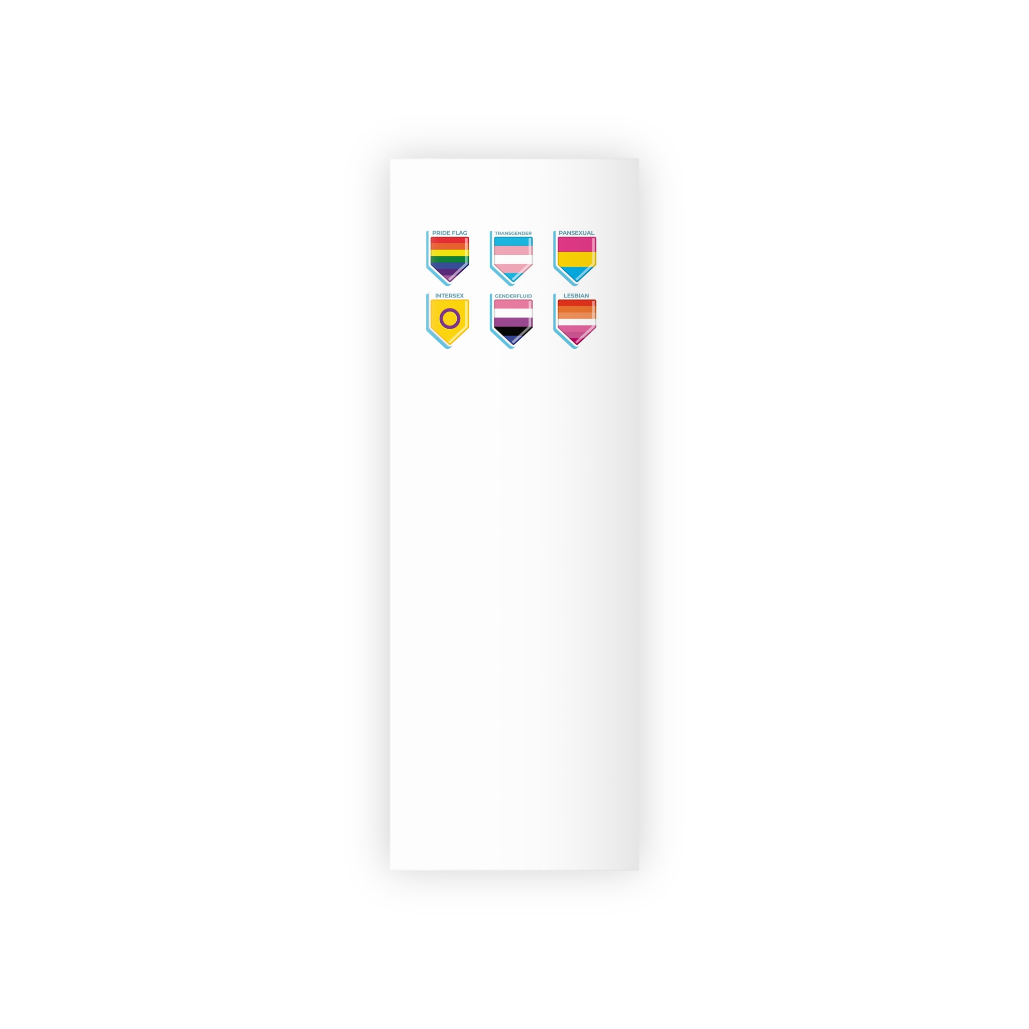 Flat Pride Month Lgbt Flags Collection Gift Wrapping Paper Rolls 1pc - Image 5
