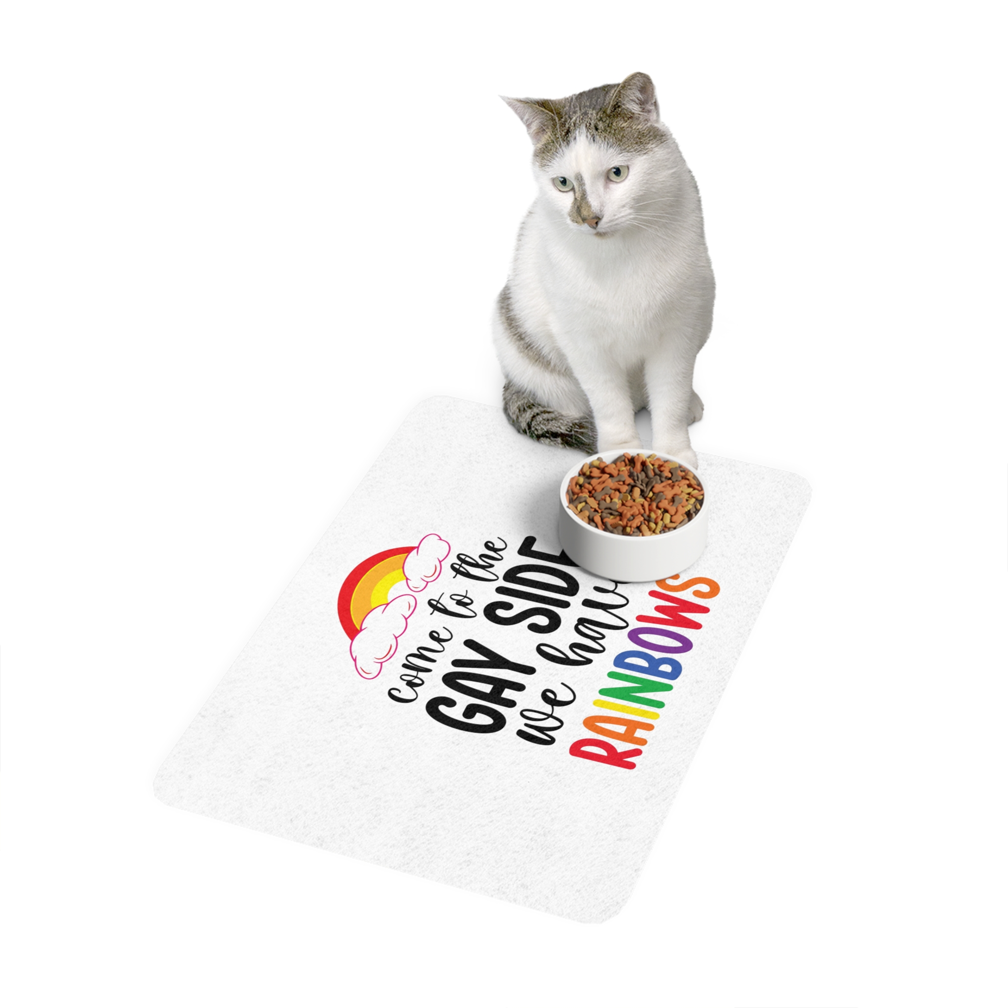 Gay Pride Svg Design Pet Food Mat 12x18 - Image 3