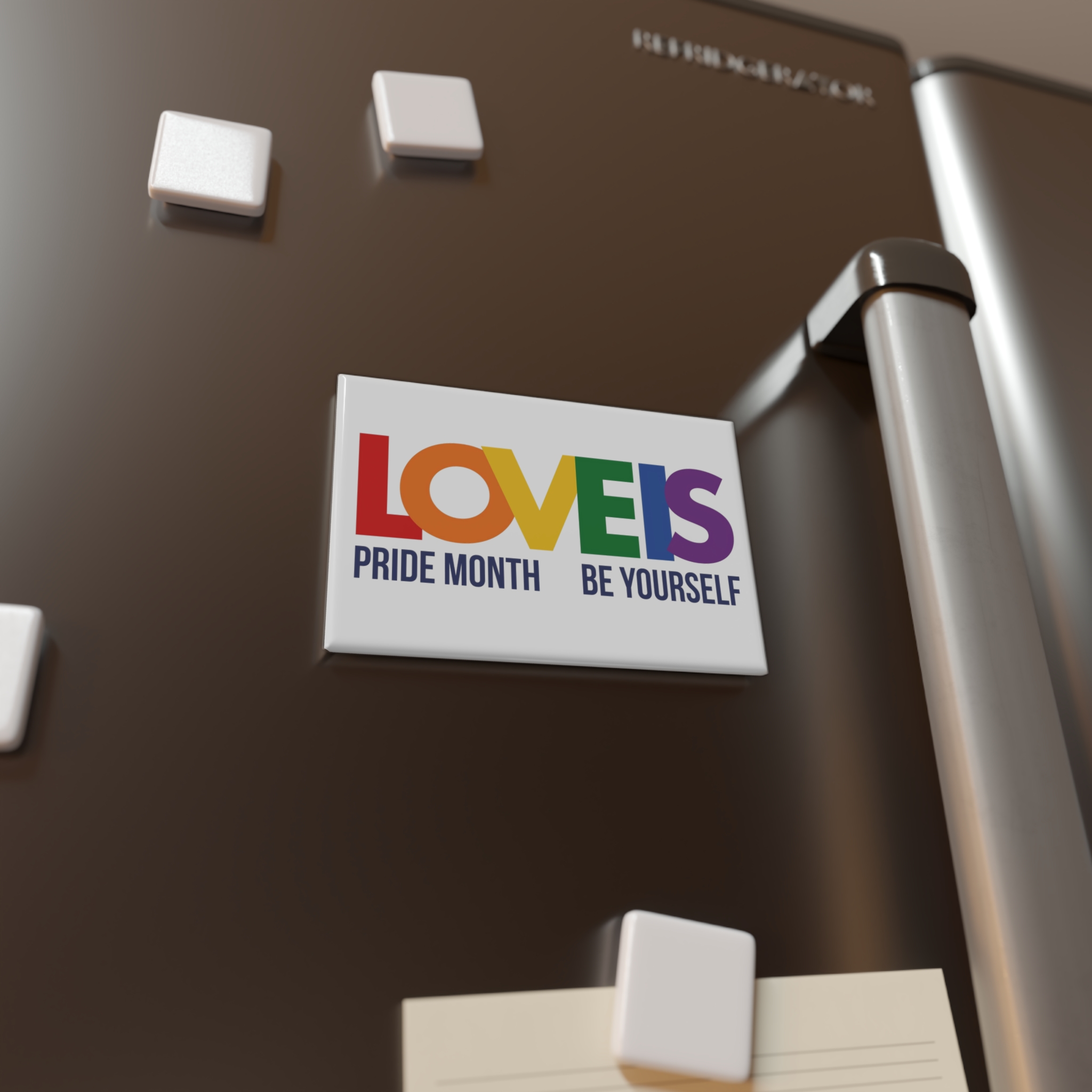 Lgbt Pride Month June 2026 Lesbian Gay Bisexual Transgender Lgbtq Flag Rainbow Love Vector Button Magnet Rectangle 1 And 10 Pcs - Image 4