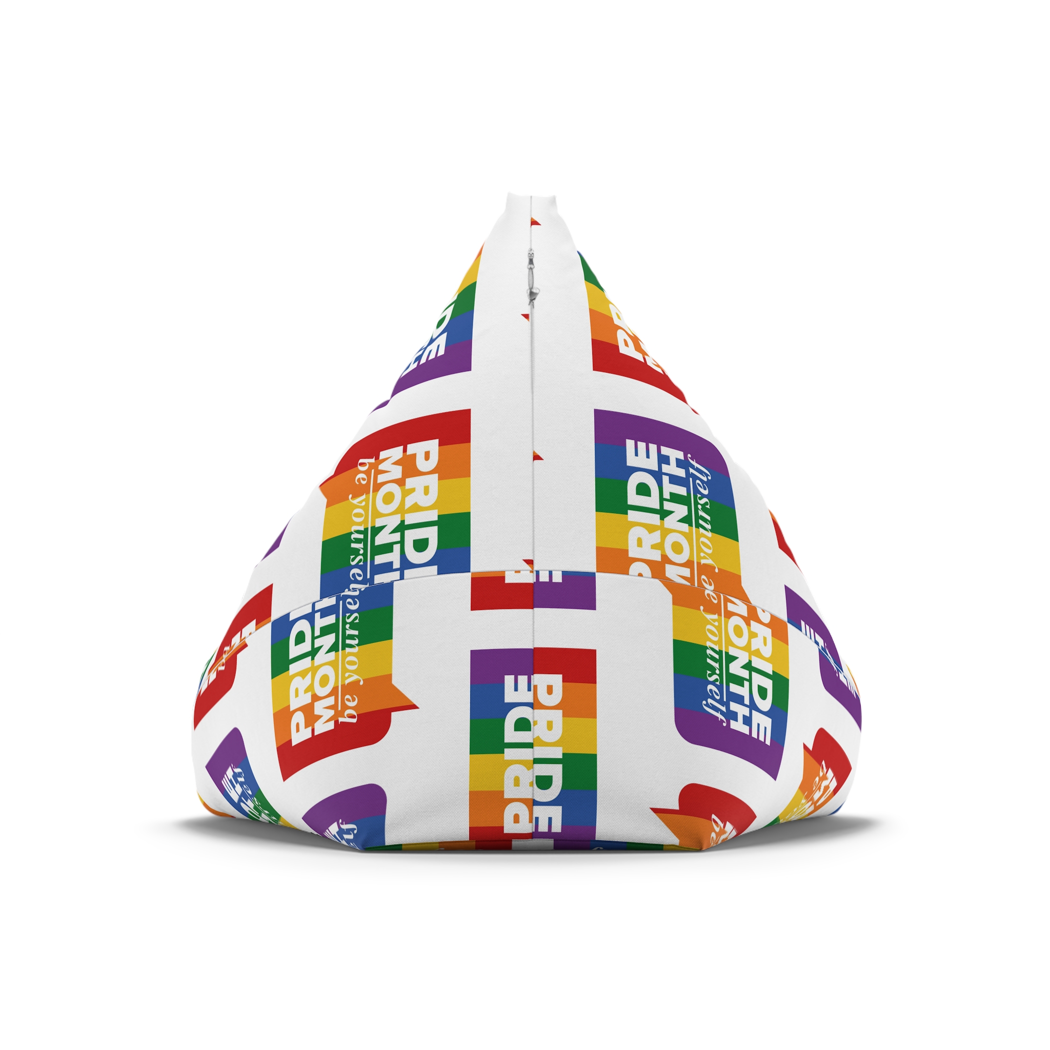 Lgbt Pride Month June Lgbt Flag Rainbow Flag Love Concept Vector Illustration Poster (1) Bean Bag Chair Cover - Image 6