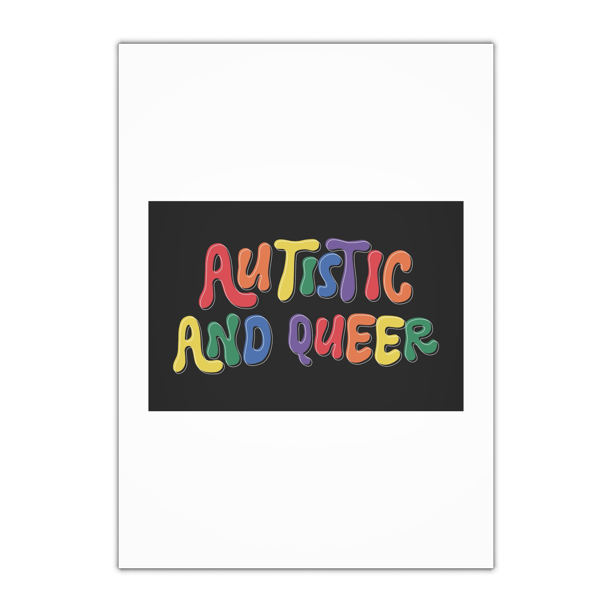 Pride Lgbtq Gay Typography Vector Tshirt Design(6) Gift Wrapping Paper Sheets 1pc