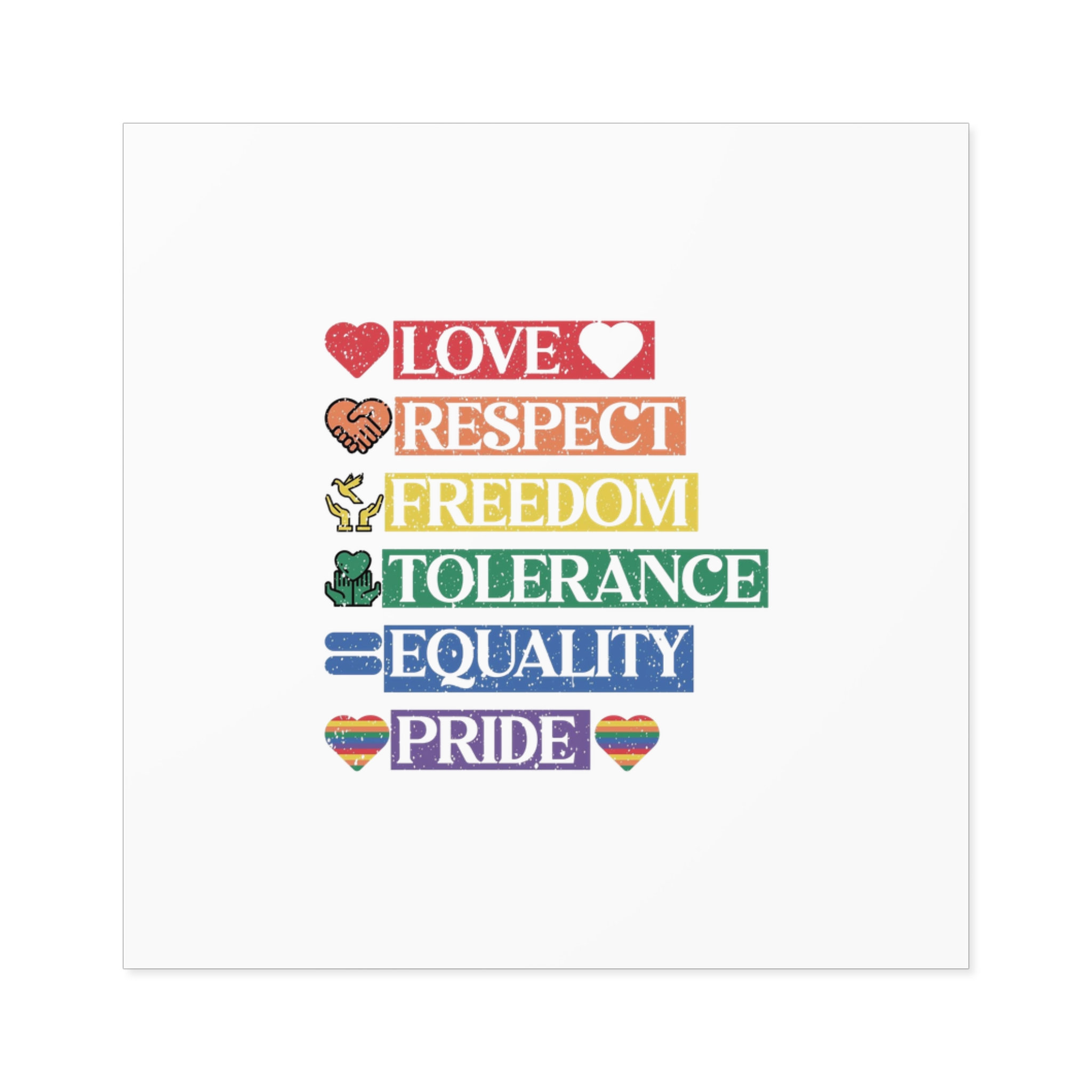 Lgbtq Pride Month Quote Eps Design Vector Pride Design Template (1) Laminate Stickers Square - Image 17