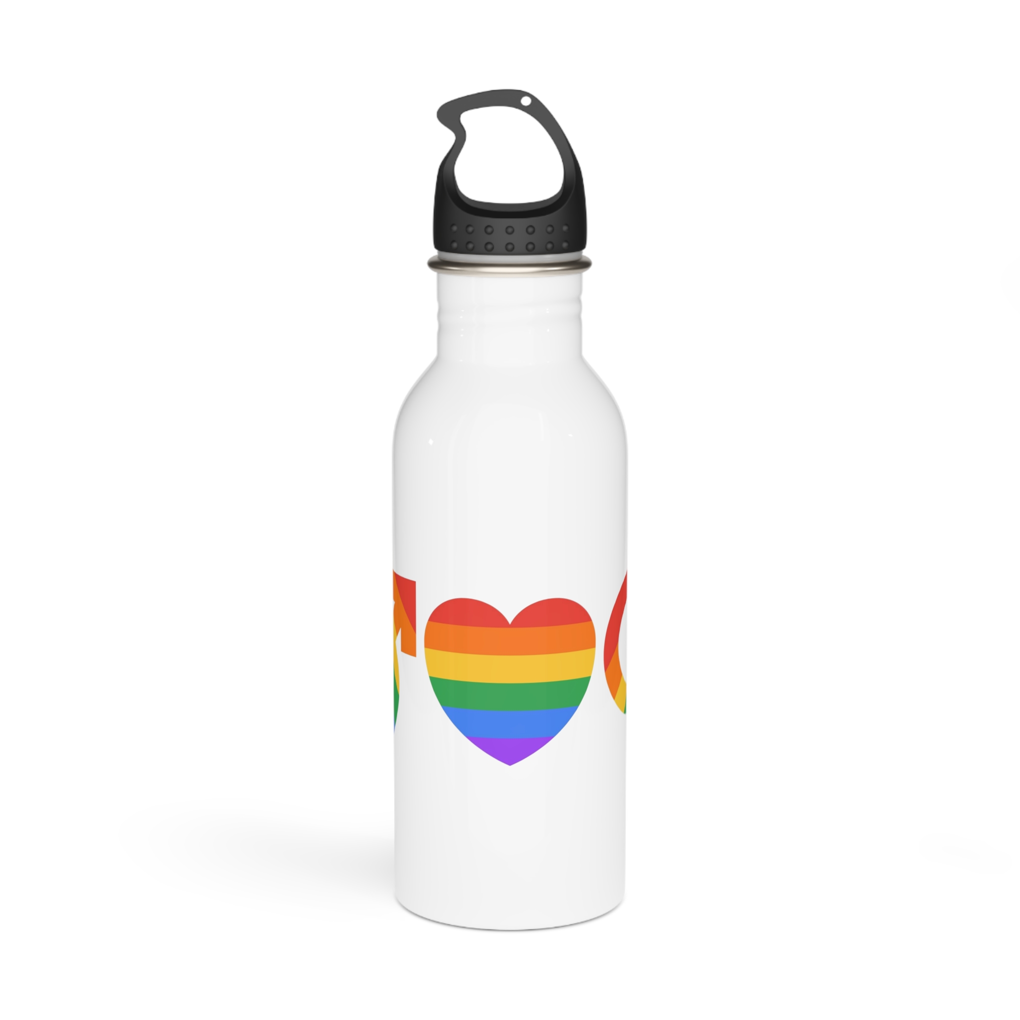 Lgbt Pride Month June Lesbian Gay Bisexual Transgender Lgbtq Flag Rainbow Vector(2) Stainless Steel Water Bottle