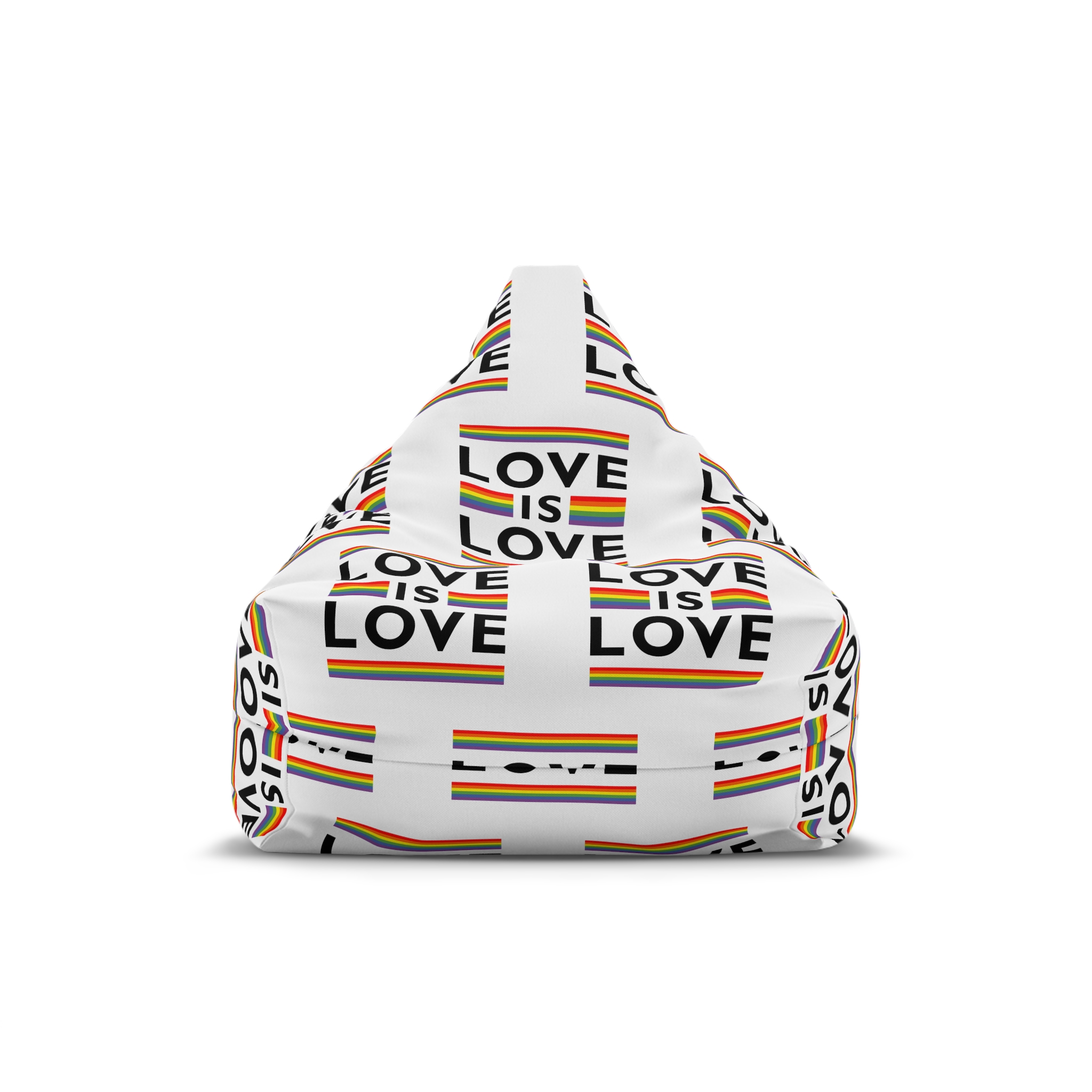 Love Is Love Lgbt Flag Symbol Pride Month Symbol Bean Bag Chair Cover