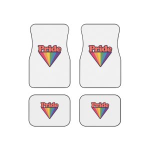 Pride With Rainbow (1) Car Mats Set Of 4