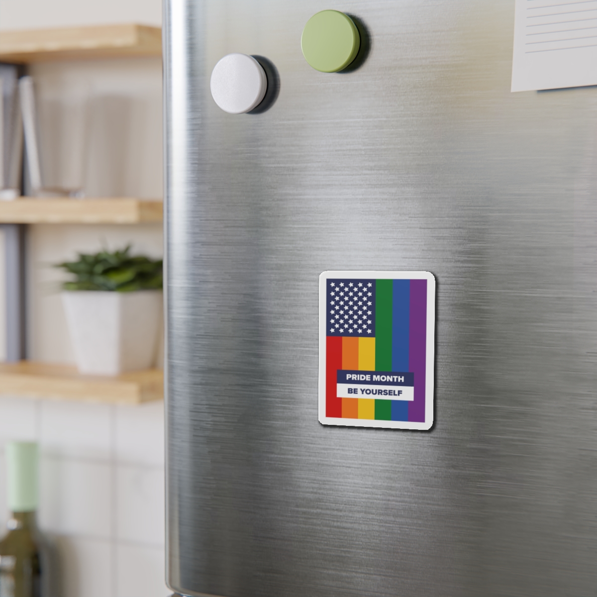 Lesbian Pride Design 8F6ACB Die Cut Magnets - Image 6