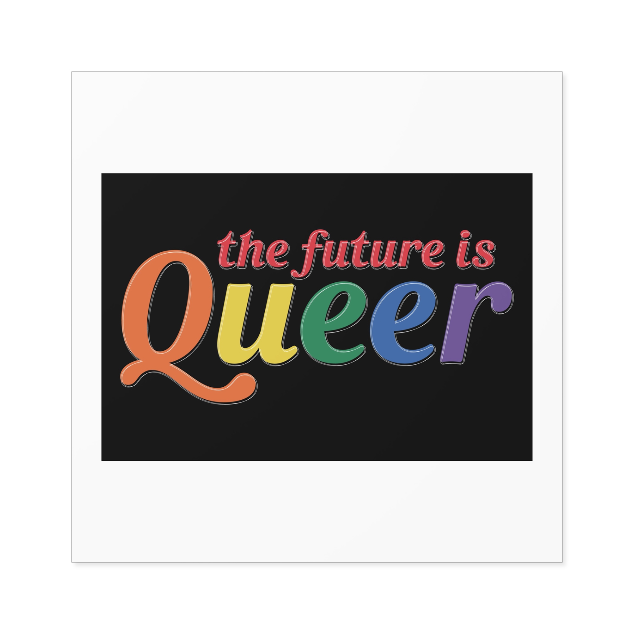 Pride Lgbtq Gay Typography Vector Tshirt Design(5) Laminate Stickers Square - Image 33