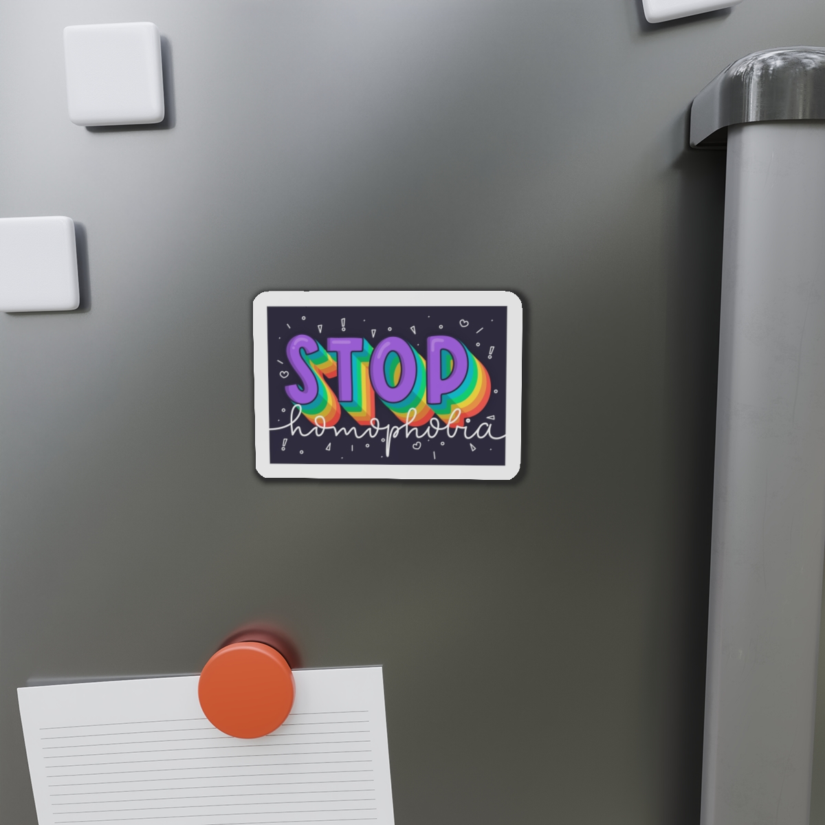 Stop Homophobia Concept Die Cut Magnets - Image 8