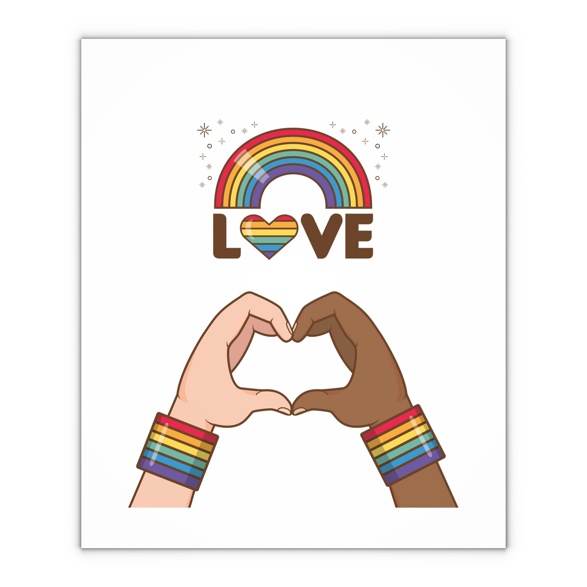 Lgbt Pride Element Collection Gift Wrapping Paper Sheets 1pc - Image 4