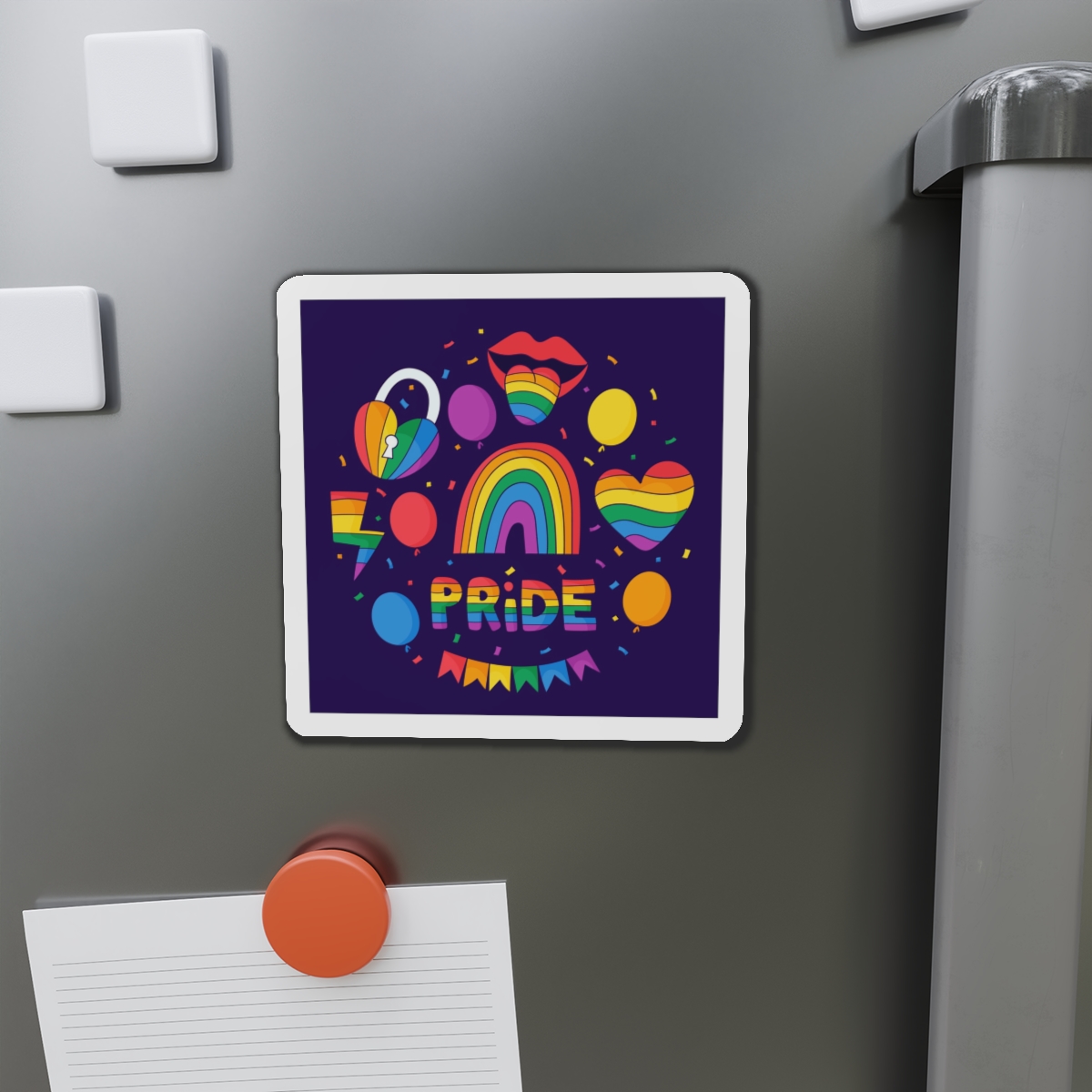 Hand Drawn Elements Collection Pride Month Celebration Die Cut Magnets - Image 11